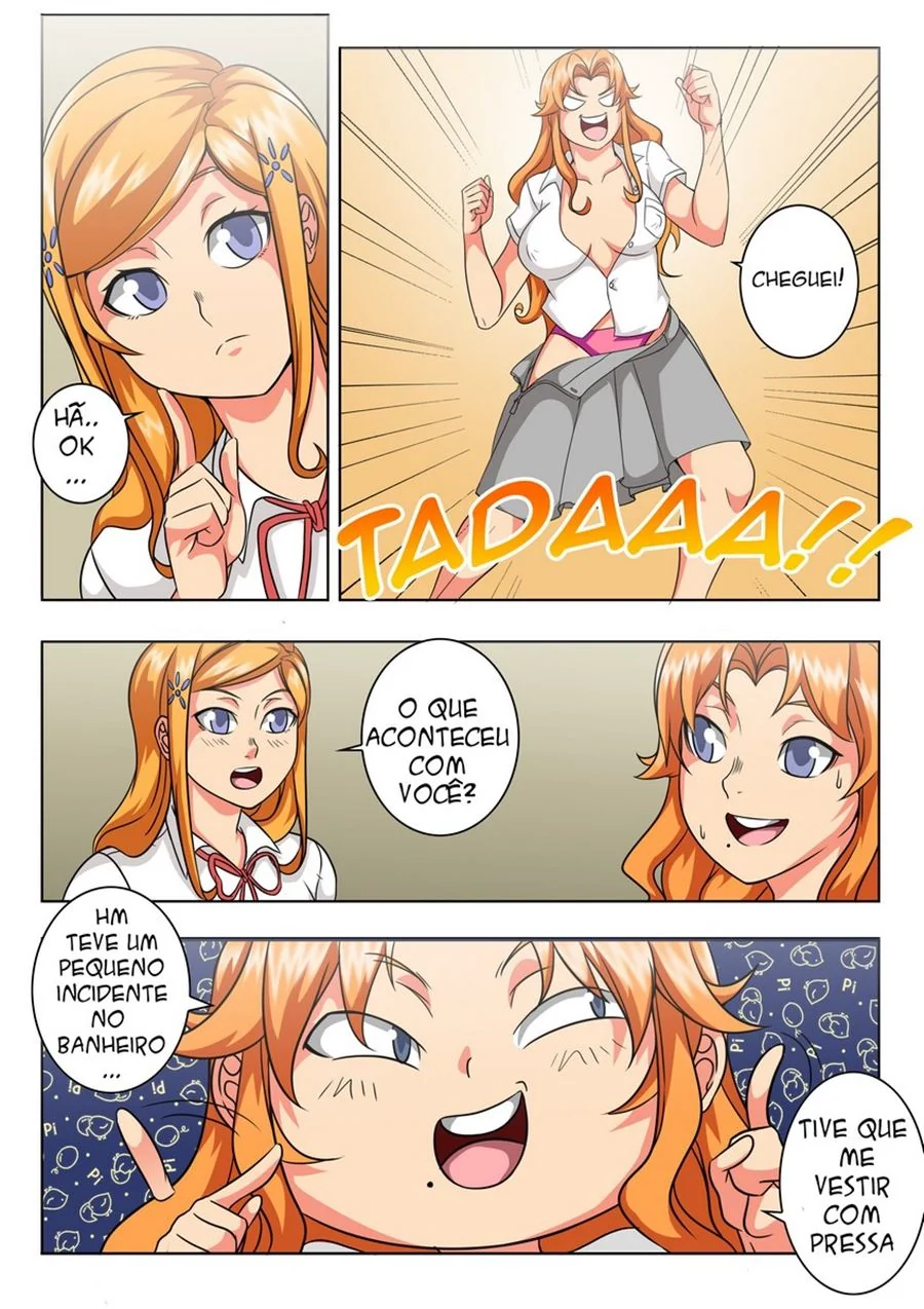 Kon metendo a pica em Orihime e Ichigo no Bleach – Hentai HQ