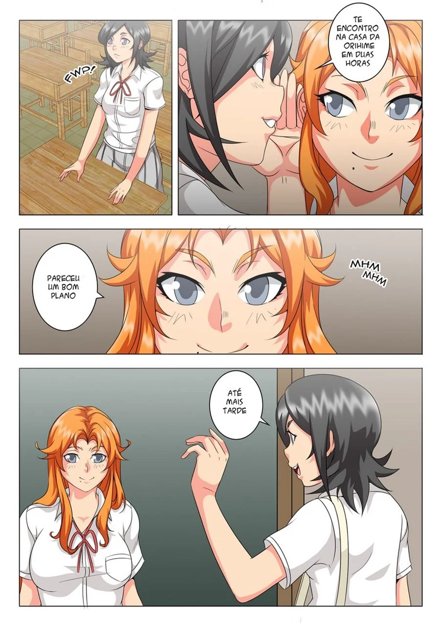 Kon metendo a pica em Orihime e Ichigo no Bleach – Hentai HQ