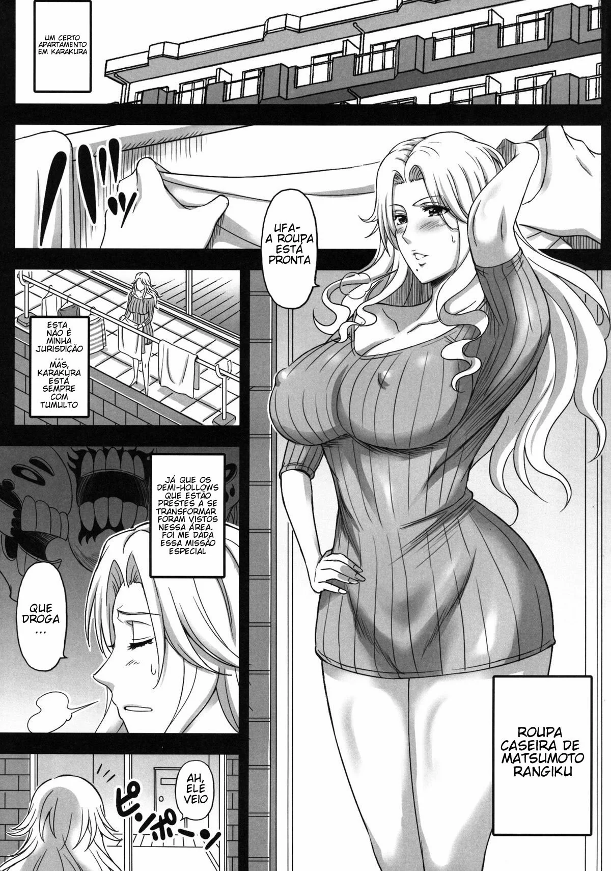 Peituda safada dando a buceta apertadinha em Bleach Hentai VL.5 – Em HQ Brasileiro