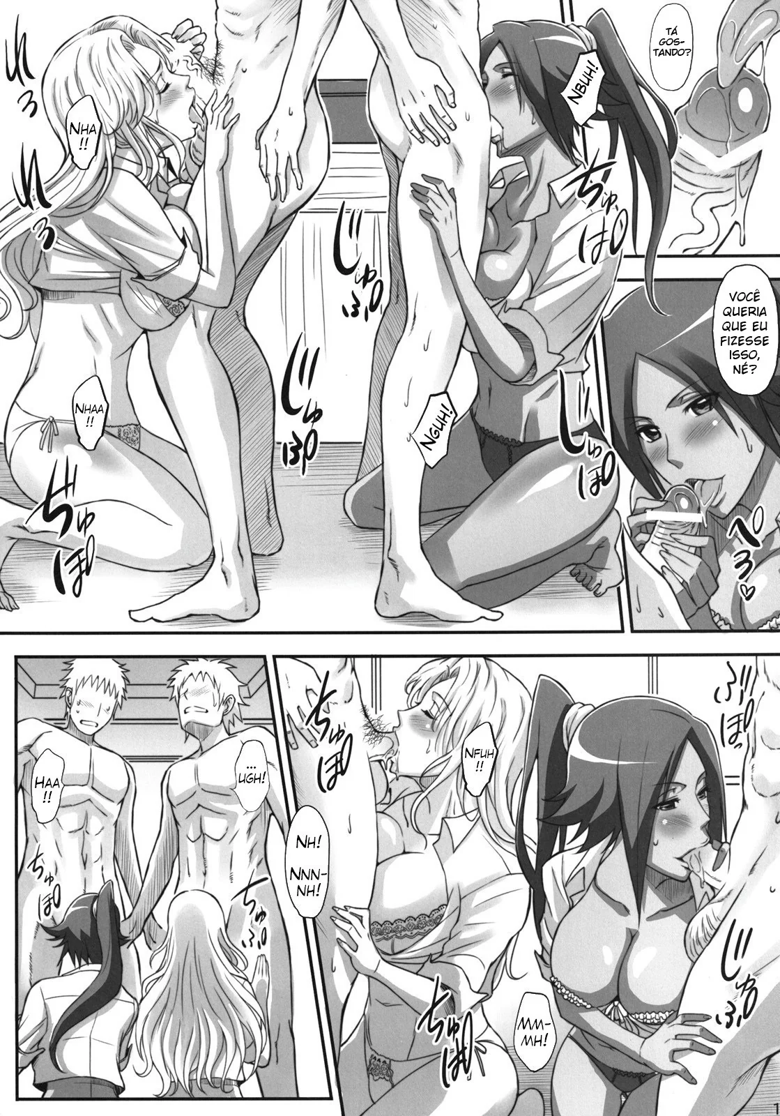 Bleach Hentai: Bricola VL.4 – Gostosas levando rola dos amigos em Hentai HQ Brasileiro