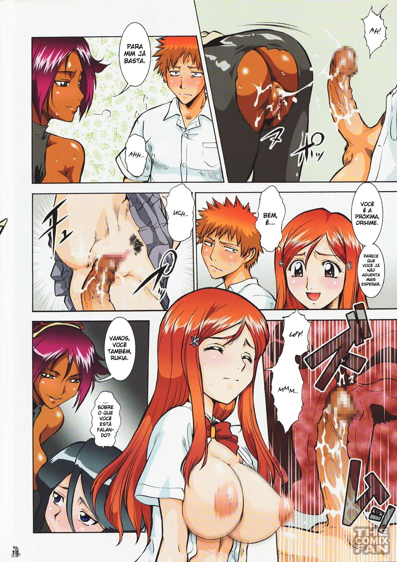 Desafio dos Seios: Piranhas Peitudas se Exibem Enquanto Ichigo Observa – Hentai HQ Brasileiro