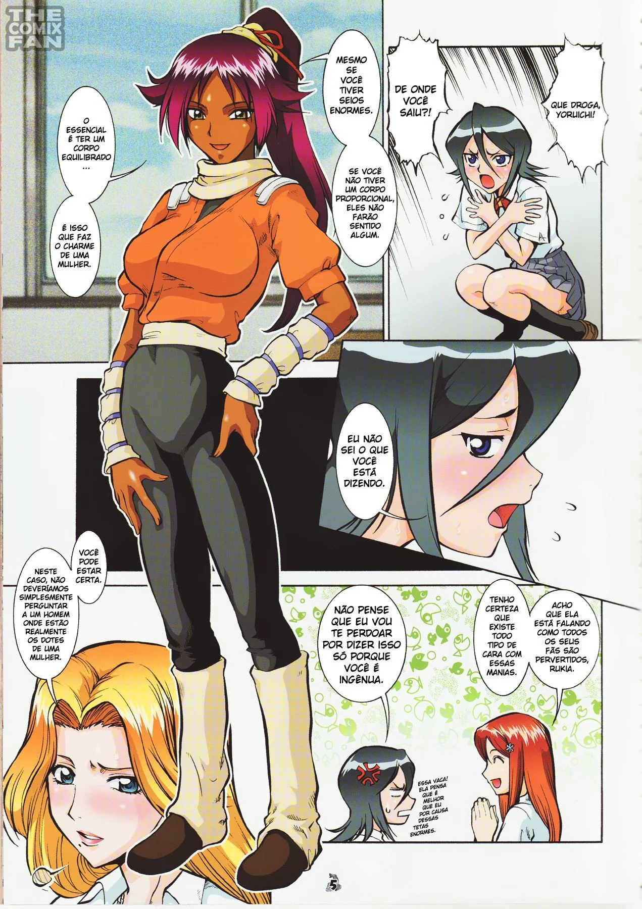 Desafio dos Seios: Piranhas Peitudas se Exibem Enquanto Ichigo Observa – Hentai HQ Brasileiro