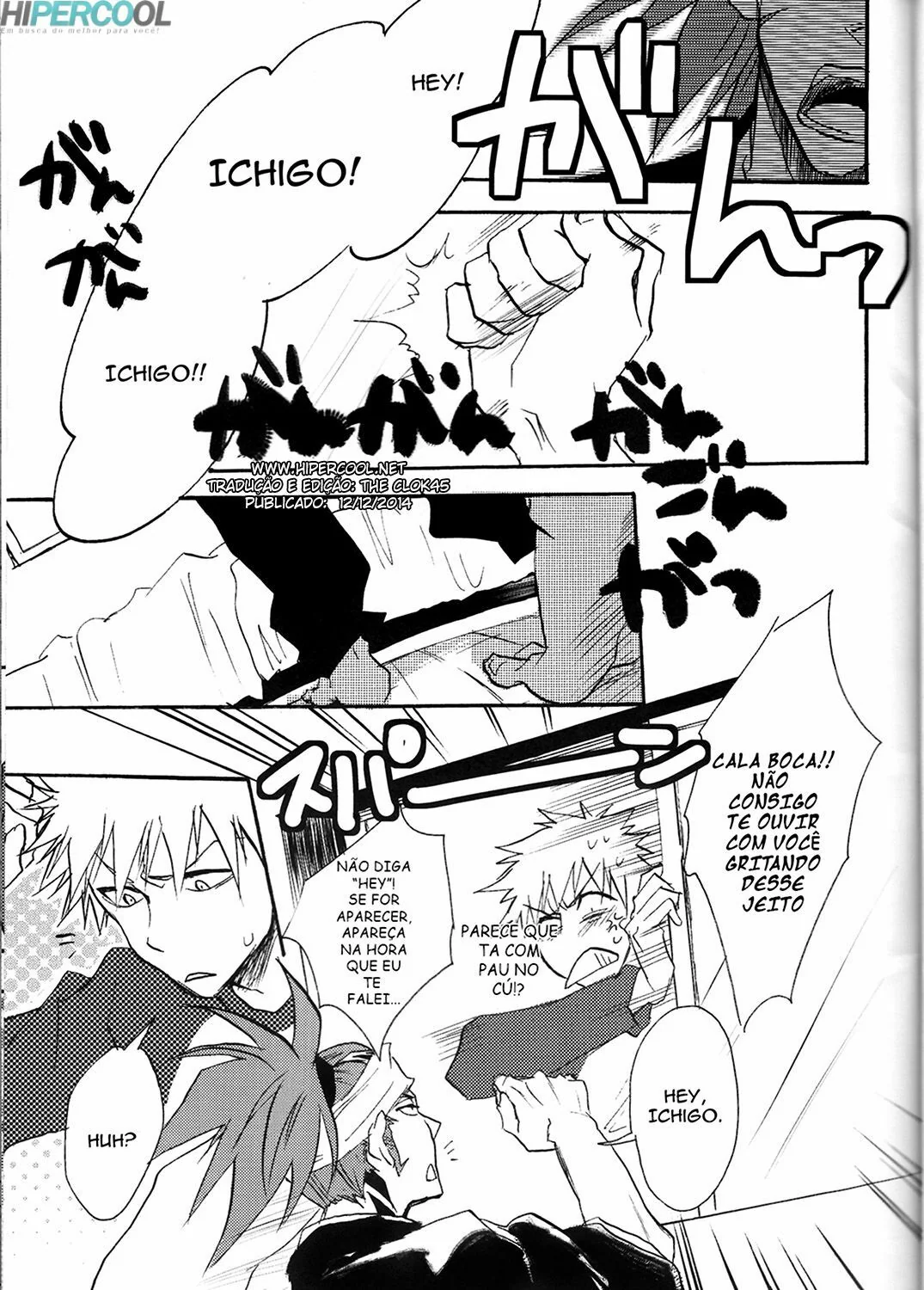 Ichigo Kurosaki metendo a rola na buceta apertada de Renji Abarai em Bleach Porno” em Hentai HQ
