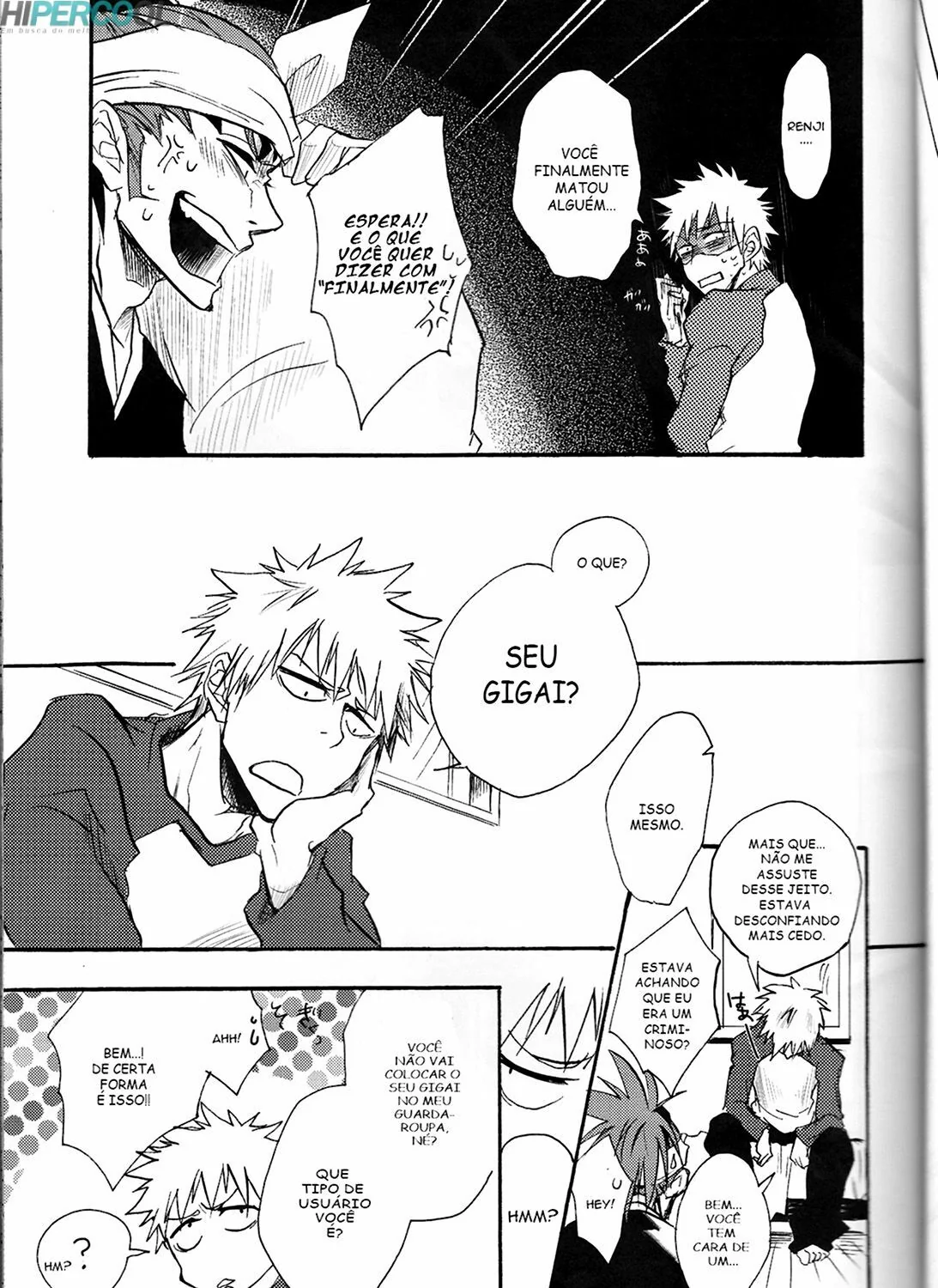 Ichigo Kurosaki metendo a rola na buceta apertada de Renji Abarai em Bleach Porno” em Hentai HQ
