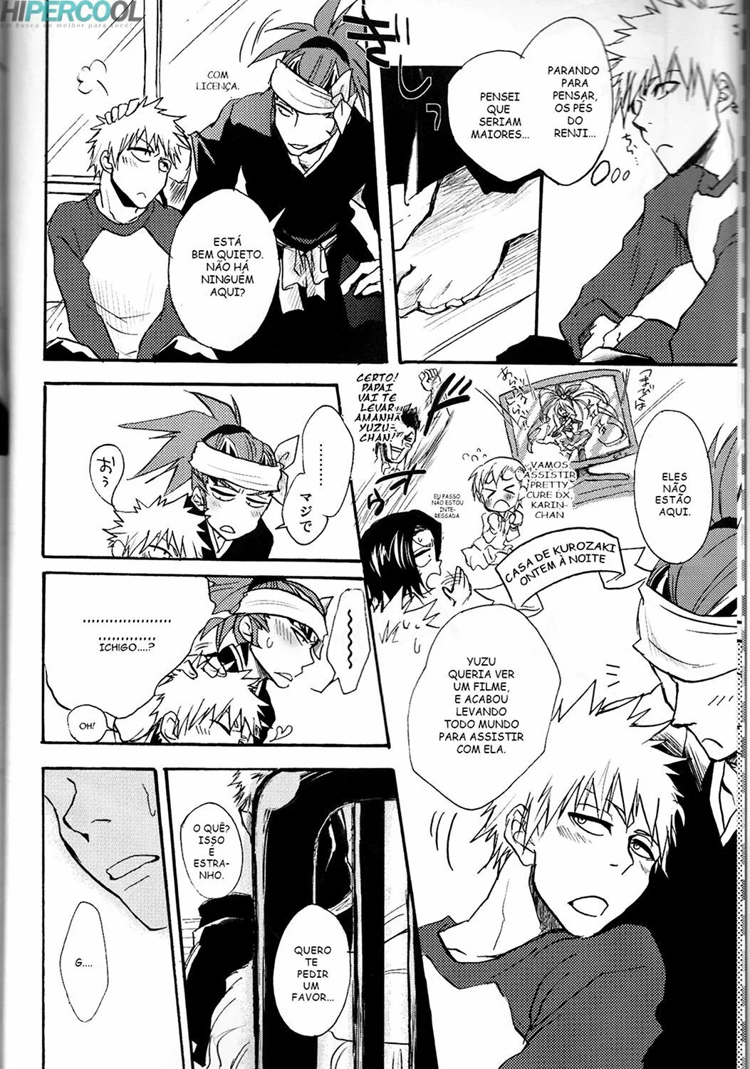 Ichigo Kurosaki metendo a rola na buceta apertada de Renji Abarai em Bleach Porno” em Hentai HQ
