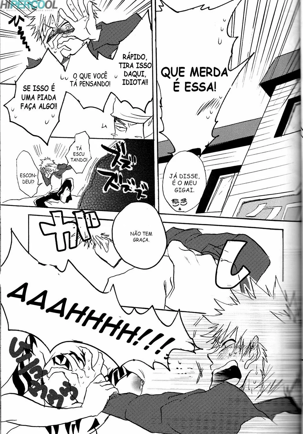 Ichigo Kurosaki metendo a rola na buceta apertada de Renji Abarai em Bleach Porno” em Hentai HQ
