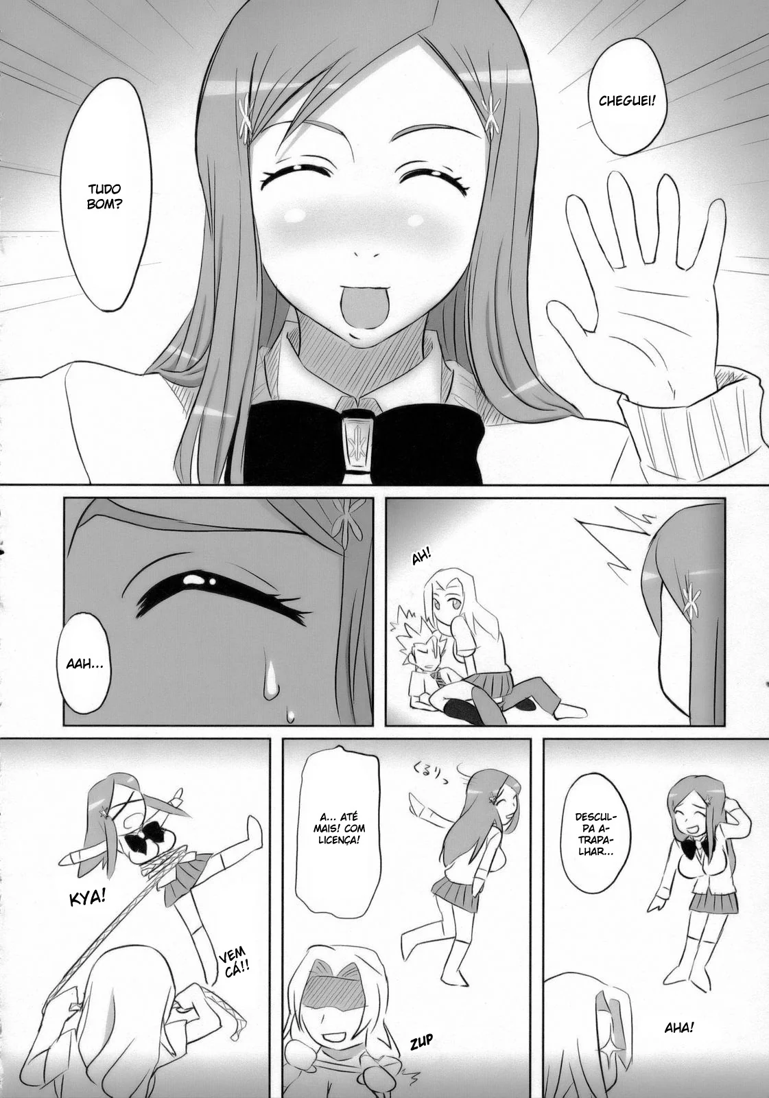 Bleach fotos de sexo – Foda Quente no Mundo Espiritual – Rangiku e Orihime Dominam o Pau Gelado do Toushirou