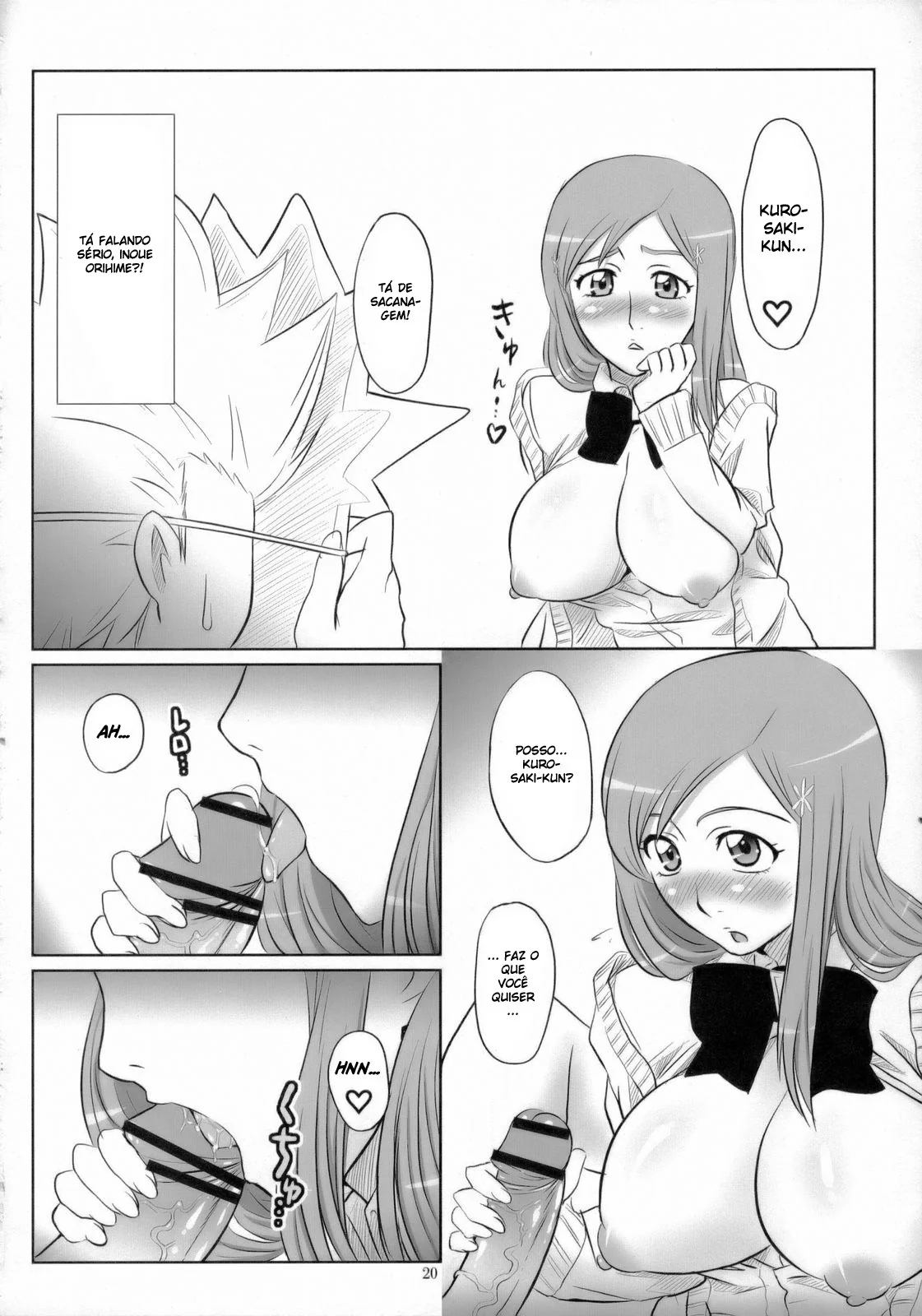 Bleach fotos de sexo – Foda Quente no Mundo Espiritual – Rangiku e Orihime Dominam o Pau Gelado do Toushirou