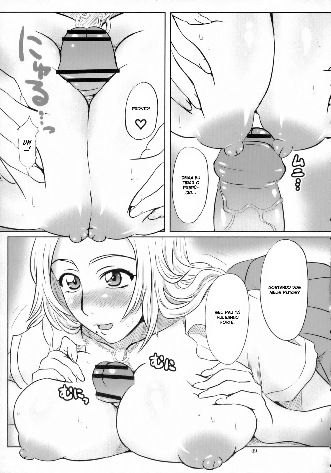 Bleach fotos de sexo – Foda Quente no Mundo Espiritual – Rangiku e Orihime Dominam o Pau Gelado do Toushirou