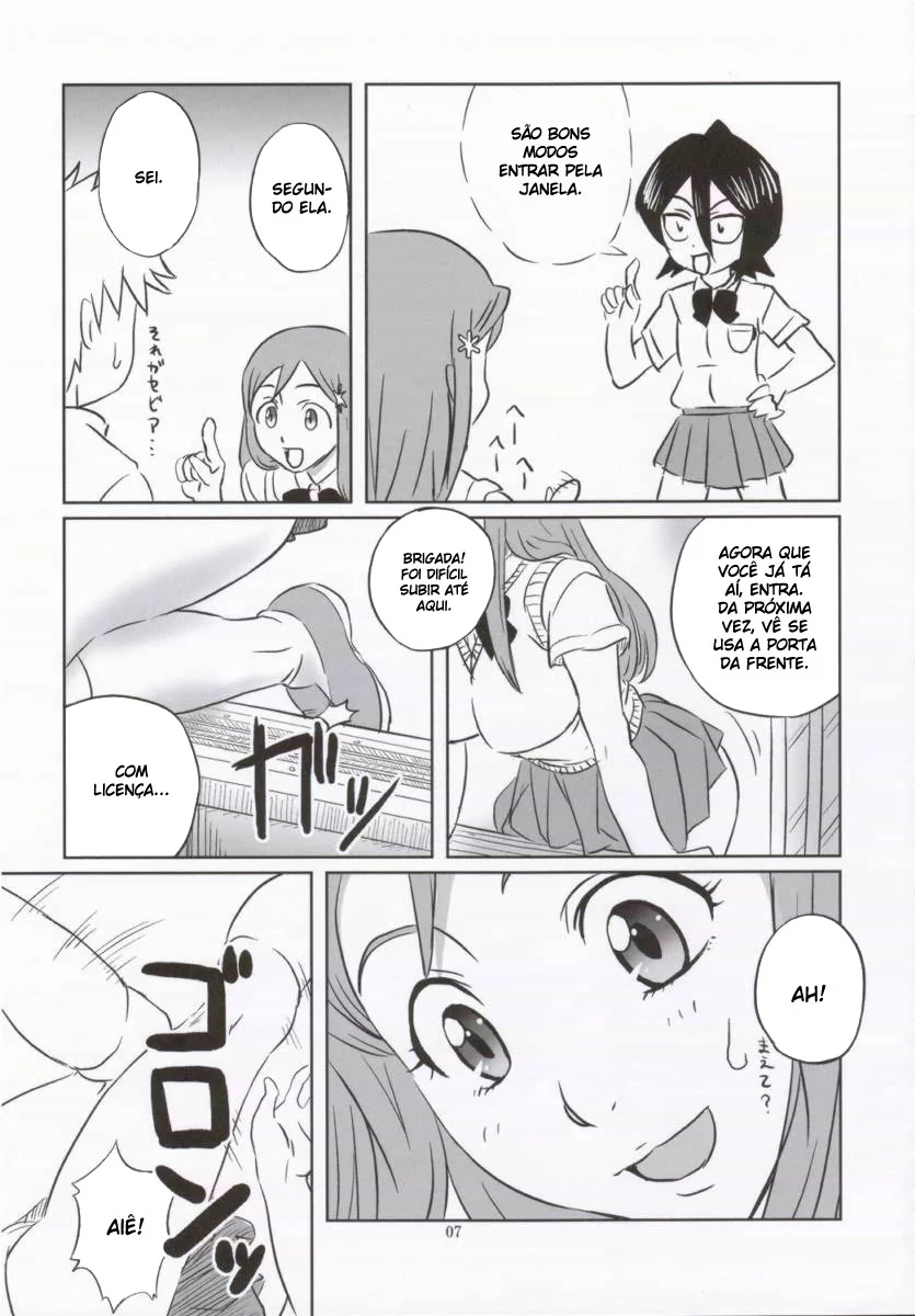 Bleach Porno: uniforme escolar ridiculamente pequeno