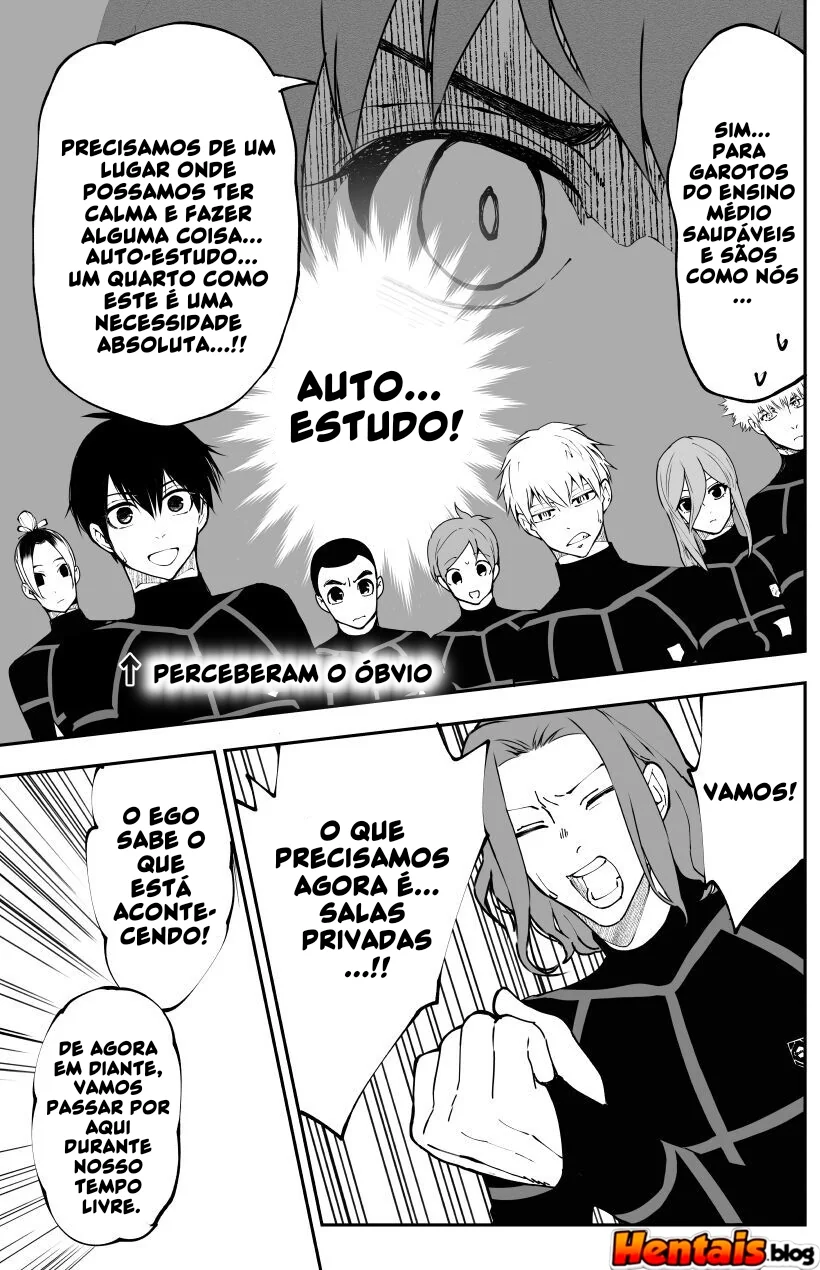 Blue Lock Hentai: Batalha de Piranhas – Yoichi Isagi vs Hyoma Chigiri em HQ Brasileiro