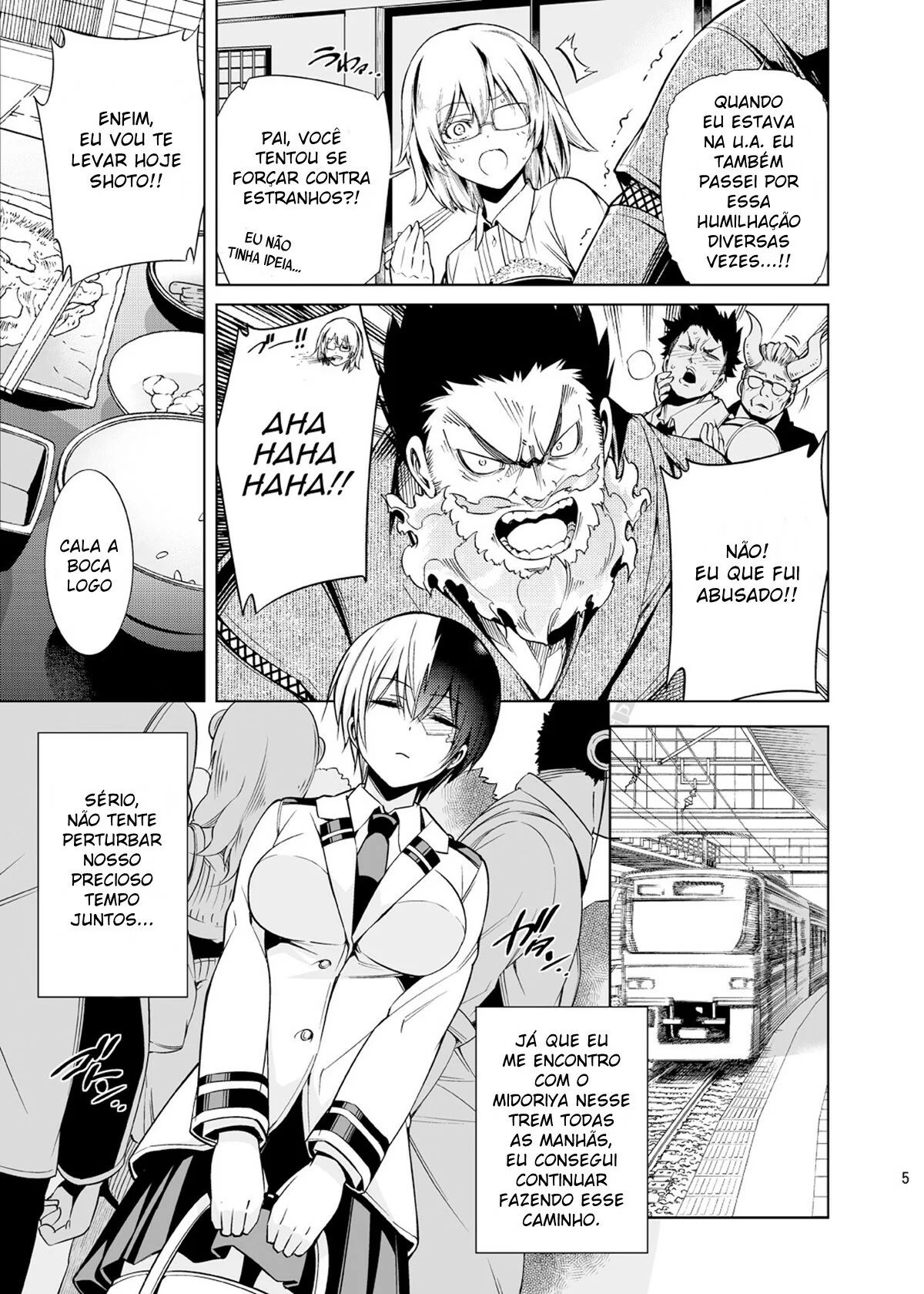 Boku no Hero Academia: Garota Congelante – Shouto Todoroki fodendo a piranha do trem em HQ Brasileiro