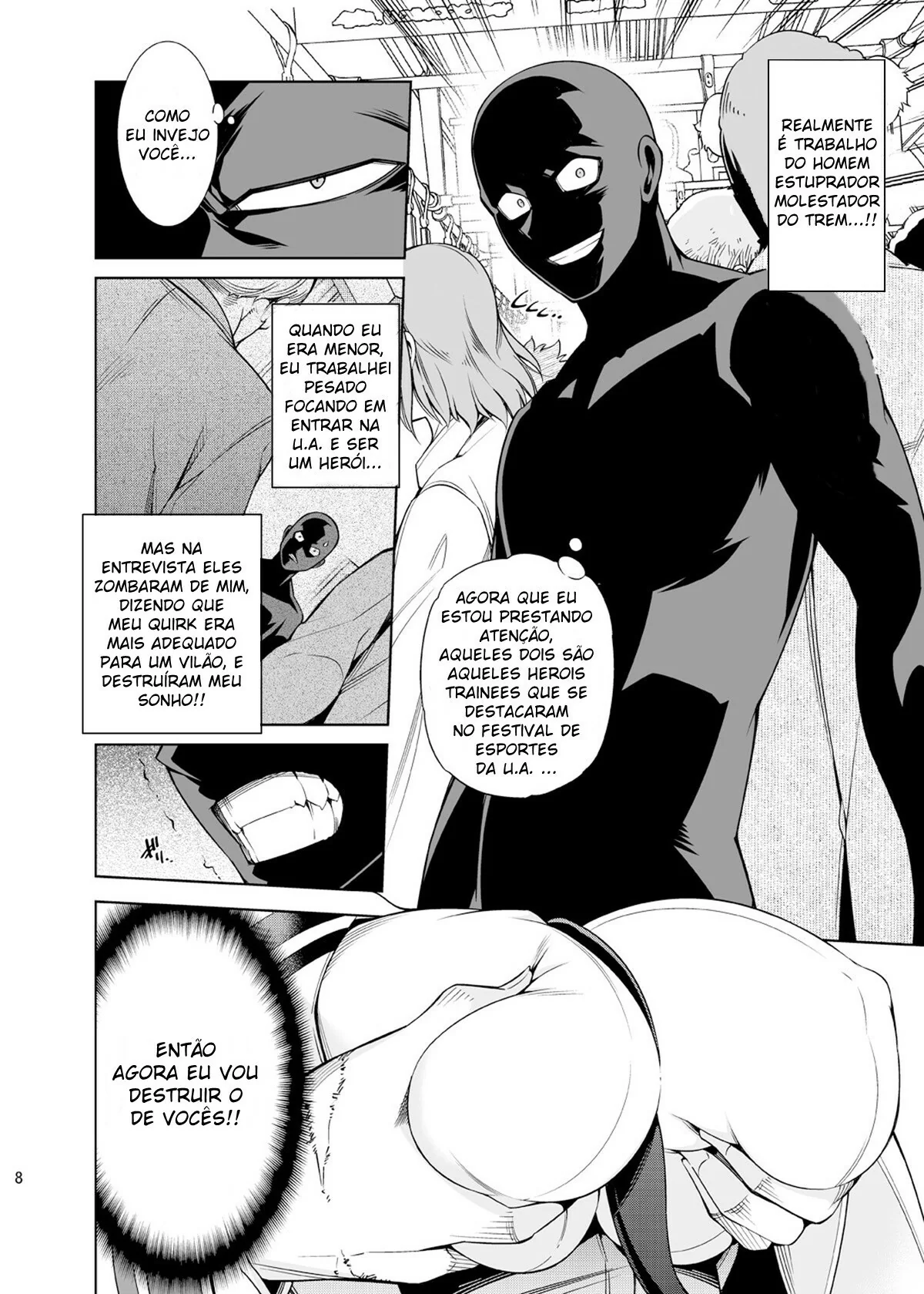 Boku no Hero Academia: Garota Congelante – Shouto Todoroki fodendo a piranha do trem em HQ Brasileiro