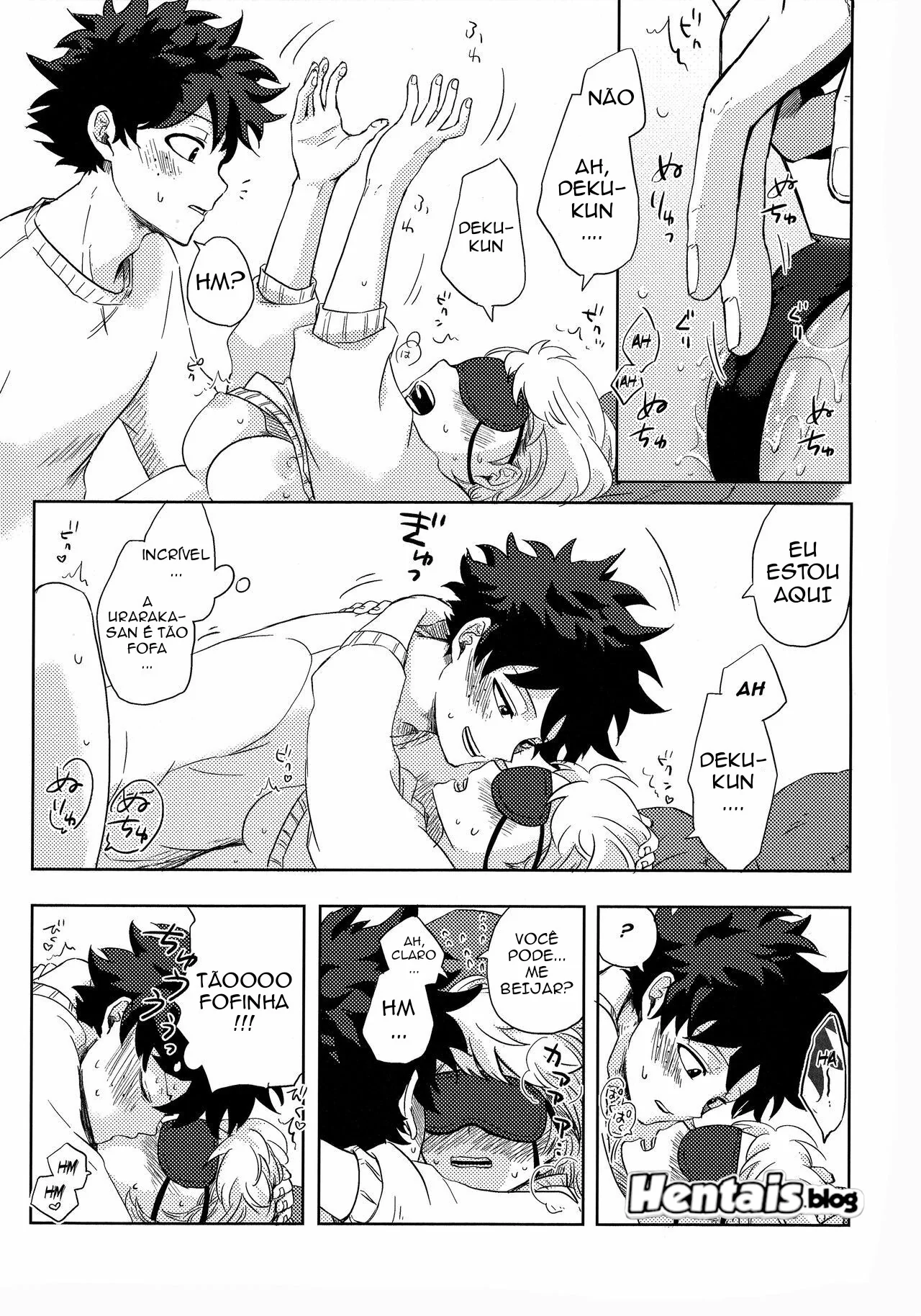 Boku no Hero Academia: Ochako Uraraka dando a buceta para Izuku Midoriya em Hentai HQ Brasileiro