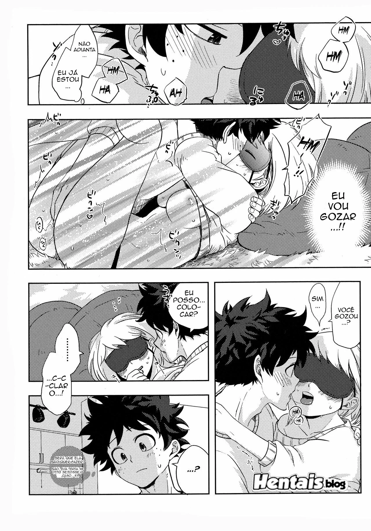 Boku no Hero Academia: Ochako Uraraka dando a buceta para Izuku Midoriya em Hentai HQ Brasileiro