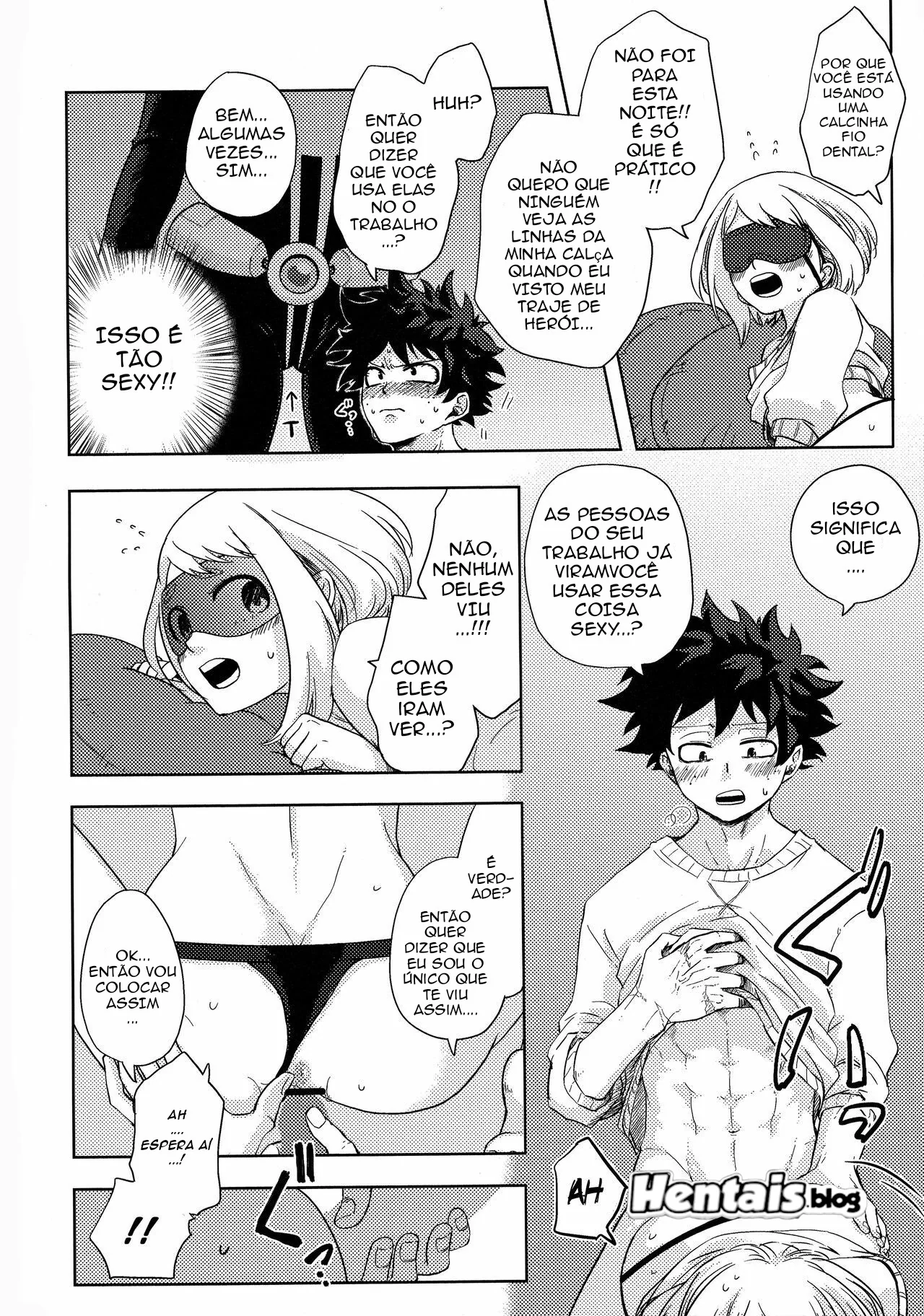 Boku no Hero Academia: Ochako Uraraka dando a buceta para Izuku Midoriya em Hentai HQ Brasileiro