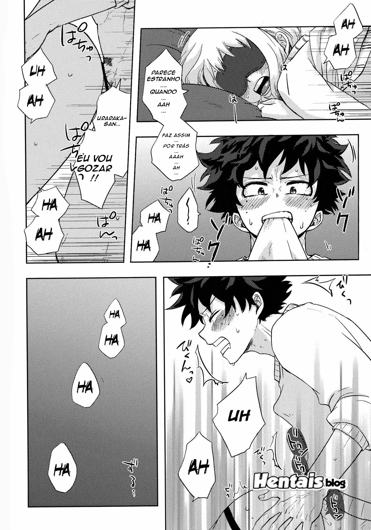 Boku no Hero Academia: Ochako Uraraka dando a buceta para Izuku Midoriya em Hentai HQ Brasileiro