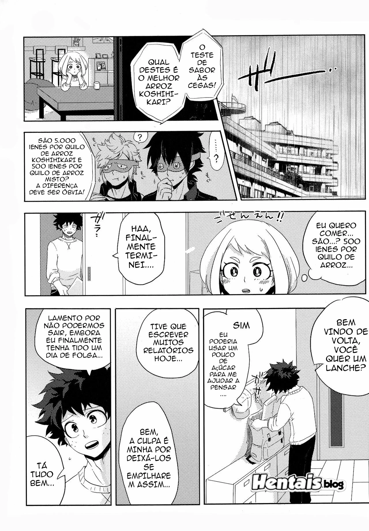 Boku no Hero Academia: Ochako Uraraka dando a buceta para Izuku Midoriya em Hentai HQ Brasileiro