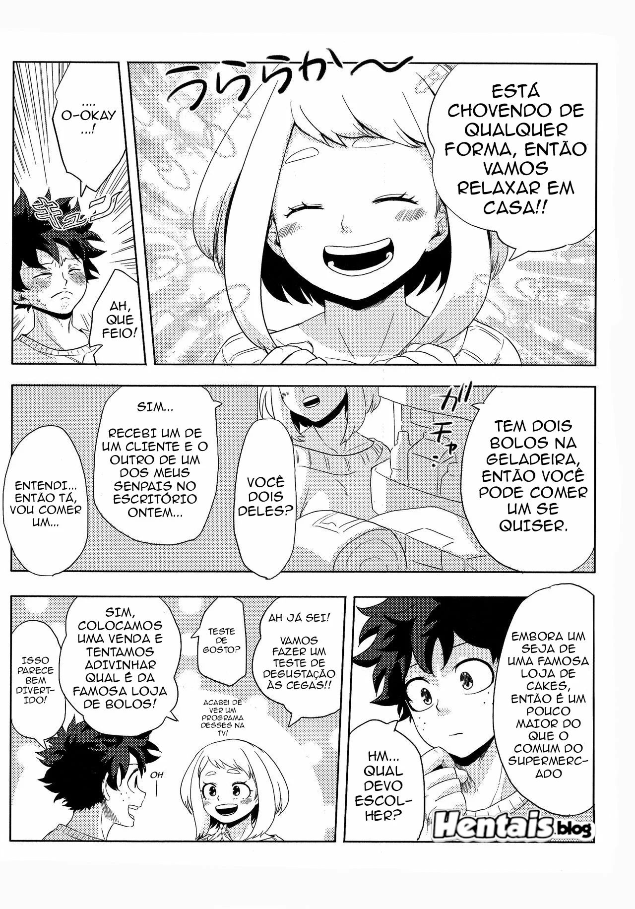 Boku no Hero Academia: Ochako Uraraka dando a buceta para Izuku Midoriya em Hentai HQ Brasileiro