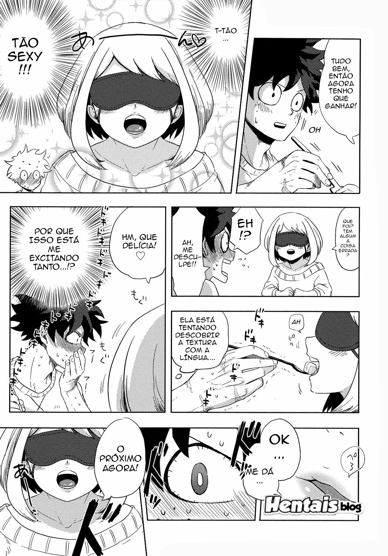 Boku no Hero Academia: Ochako Uraraka dando a buceta para Izuku Midoriya em Hentai HQ Brasileiro