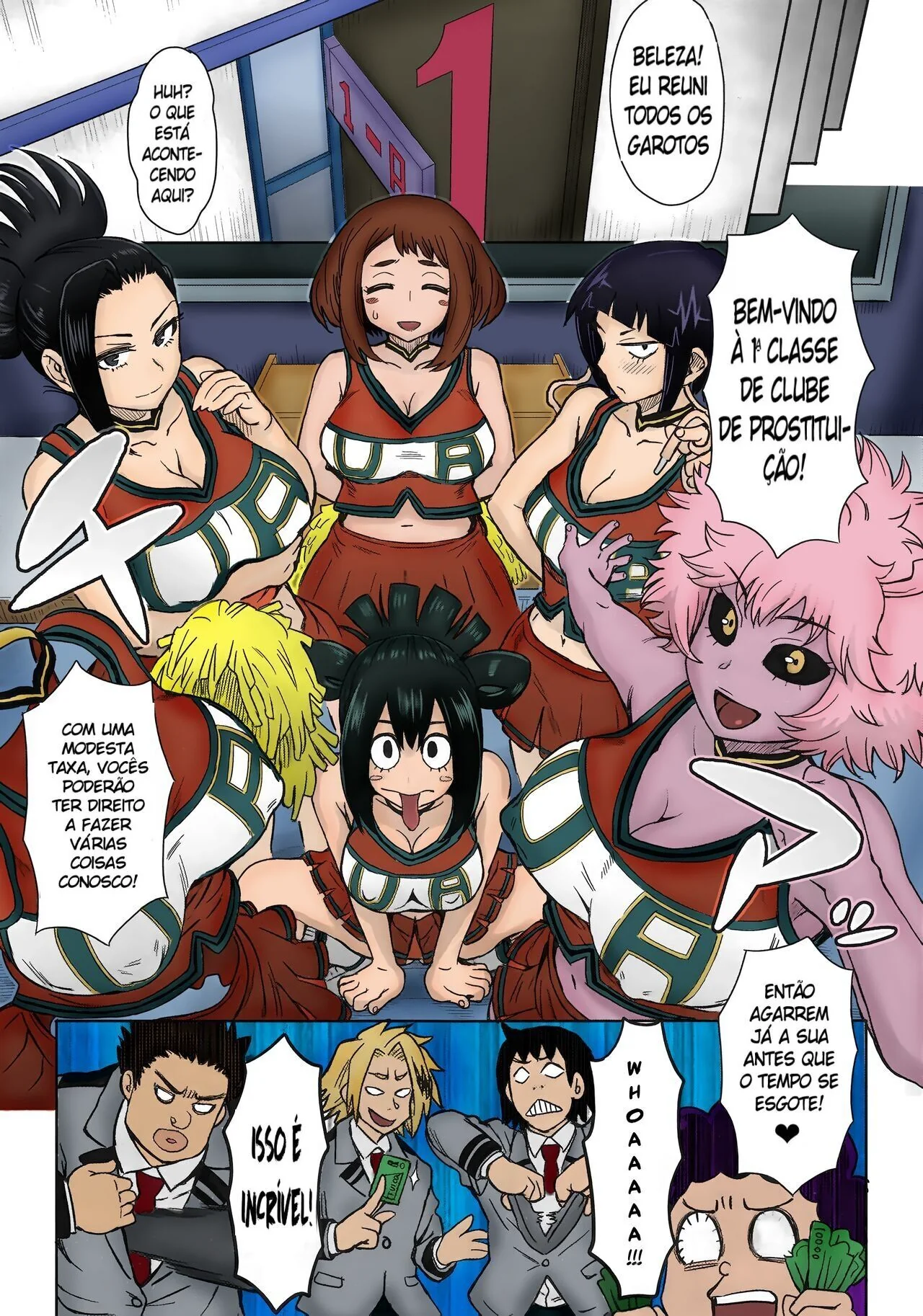 Prostituição em Urarakas: Putaria e Foda em Boku no Hero Hentai HQ Brasileiro