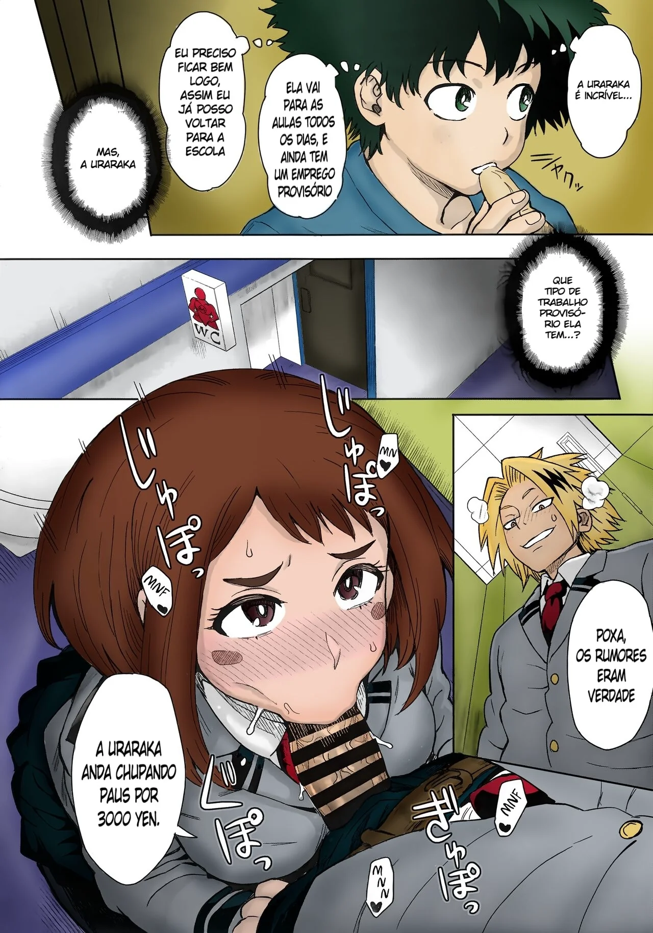 Prostituição em Urarakas: Putaria e Foda em Boku no Hero Hentai HQ Brasileiro
