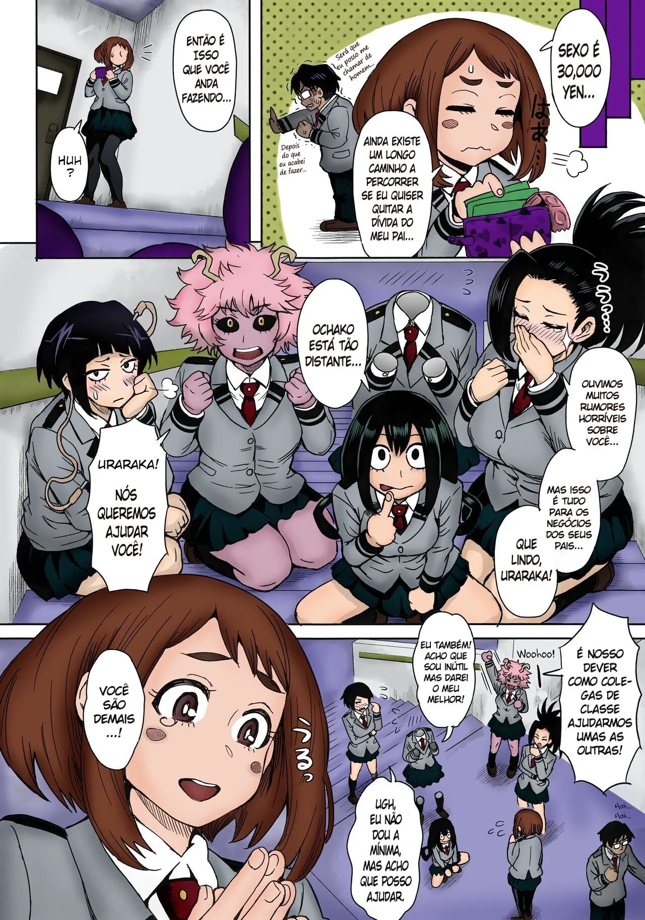 Prostituição em Urarakas: Putaria e Foda em Boku no Hero Hentai HQ Brasileiro