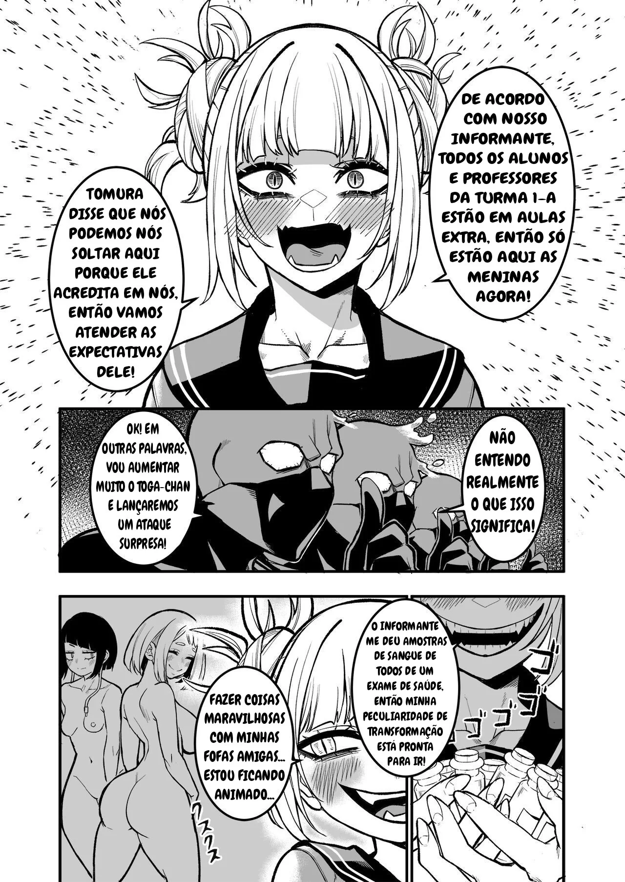 Academia Boku No Hero: Visita Surpresa na Sala de Aula – Fodendo as Piranhas da Academia em Hentai HQ Brasileiro