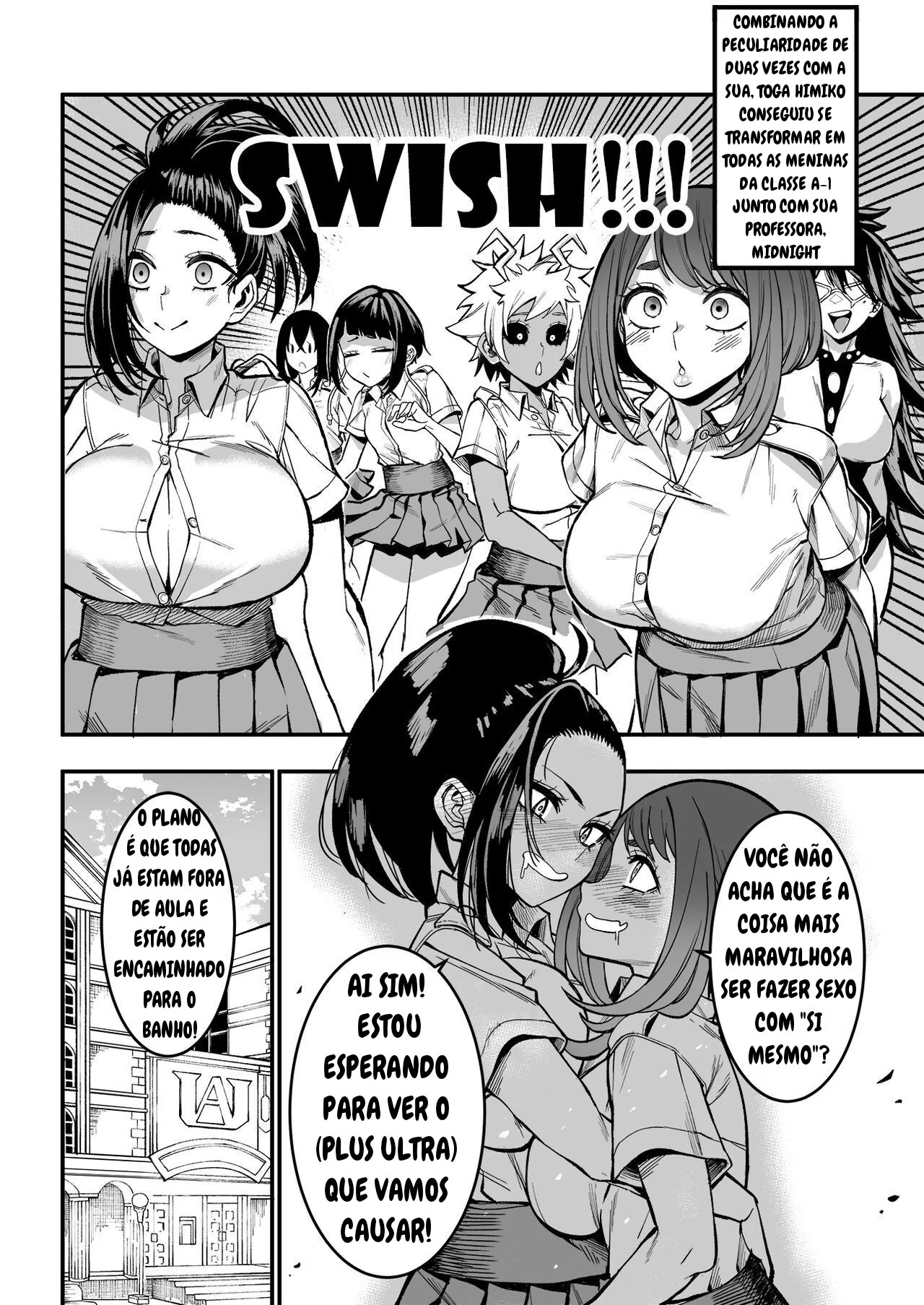Academia Boku No Hero: Visita Surpresa na Sala de Aula – Fodendo as Piranhas da Academia em Hentai HQ Brasileiro