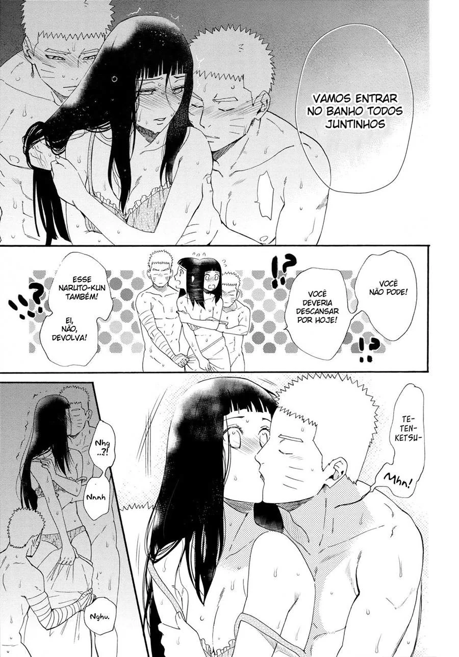 Naruto Clonado: Orgia com Hinata e seus Peitões em HQ Brasileiro
