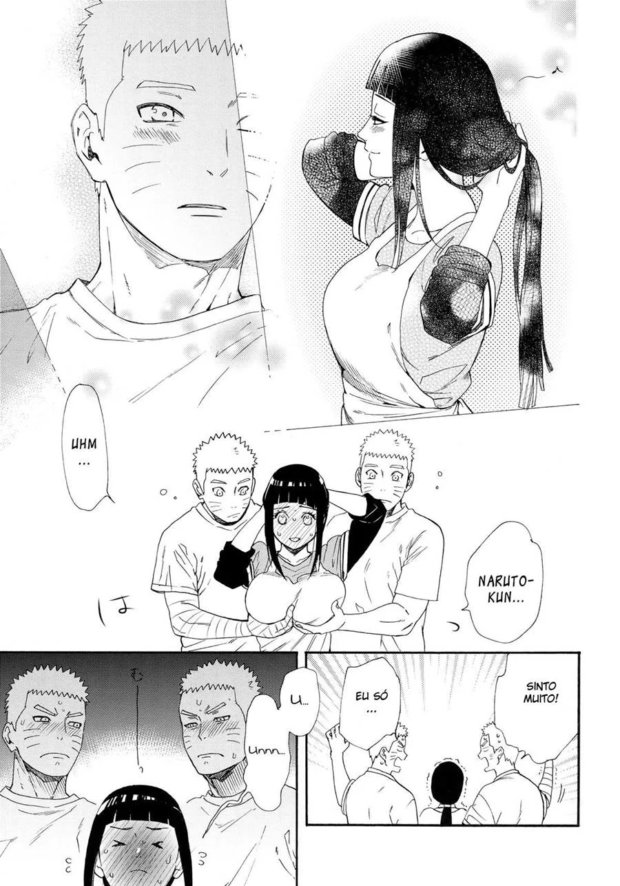 Naruto Clonado: Orgia com Hinata e seus Peitões em HQ Brasileiro
