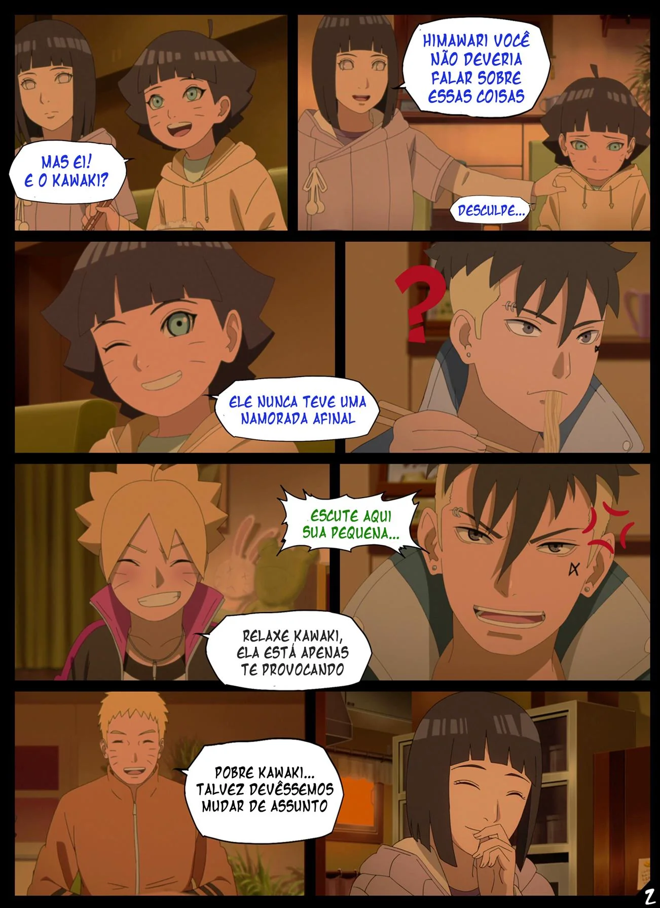 Himawari se revela uma piranha safada na festa de ano novo das Hyugas em Boruto Hentai HQ Brasileiro