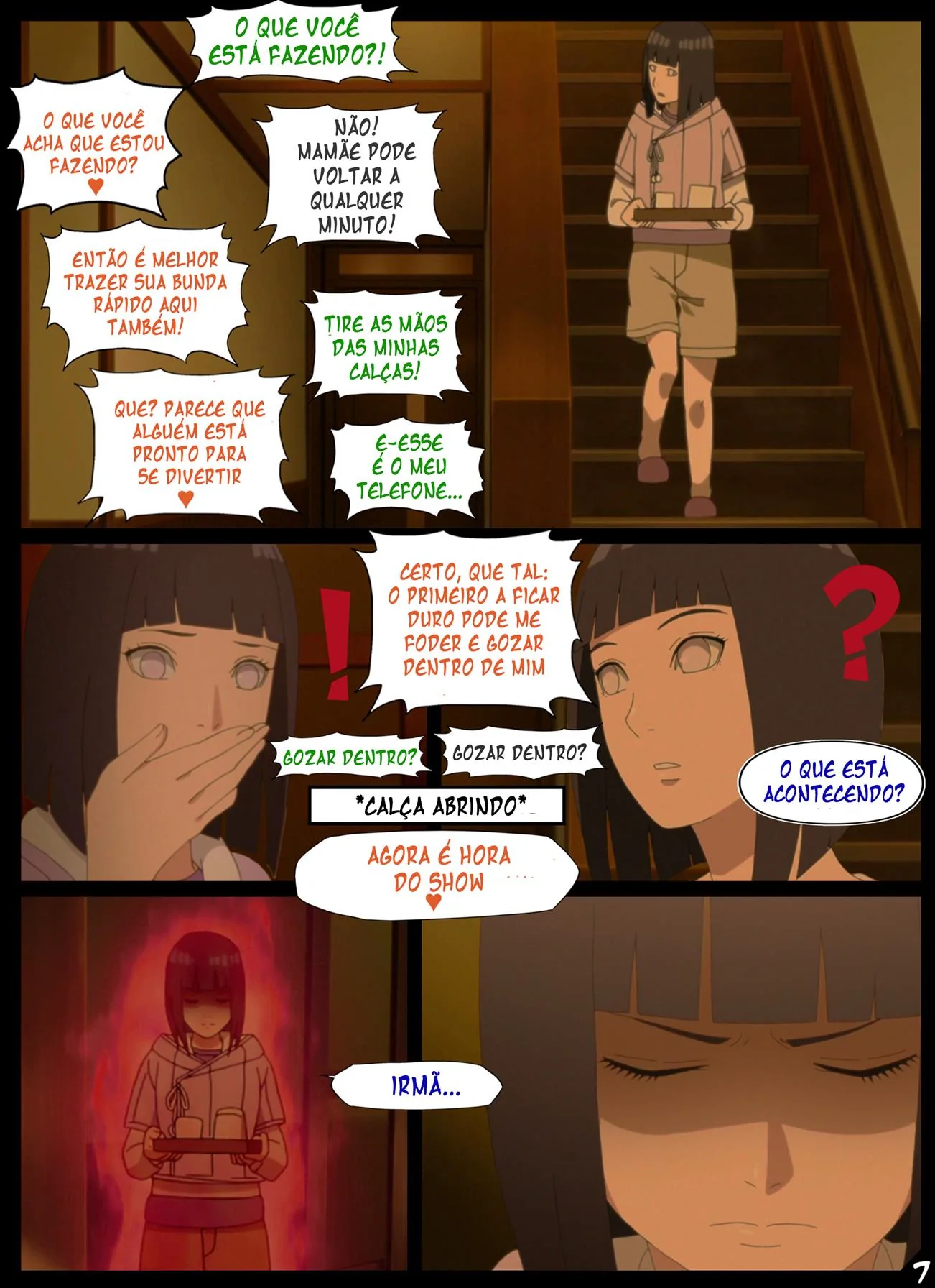 Himawari se revela uma piranha safada na festa de ano novo das Hyugas em Boruto Hentai HQ Brasileiro
