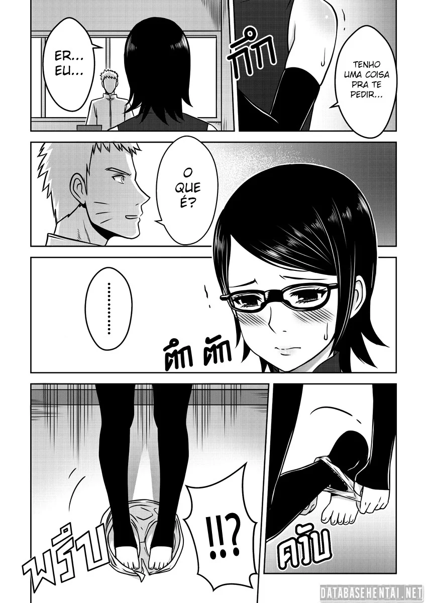 Boruto Comendo a Sarada Safada na Sala do Hokage – Novinha Levando Rola do Hokage em Hentai HQ Brasileiro