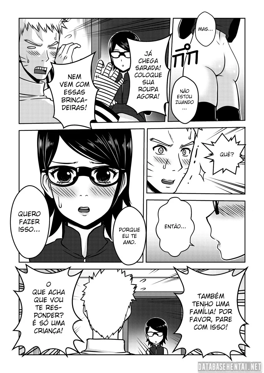 Boruto Comendo a Sarada Safada na Sala do Hokage – Novinha Levando Rola do Hokage em Hentai HQ Brasileiro