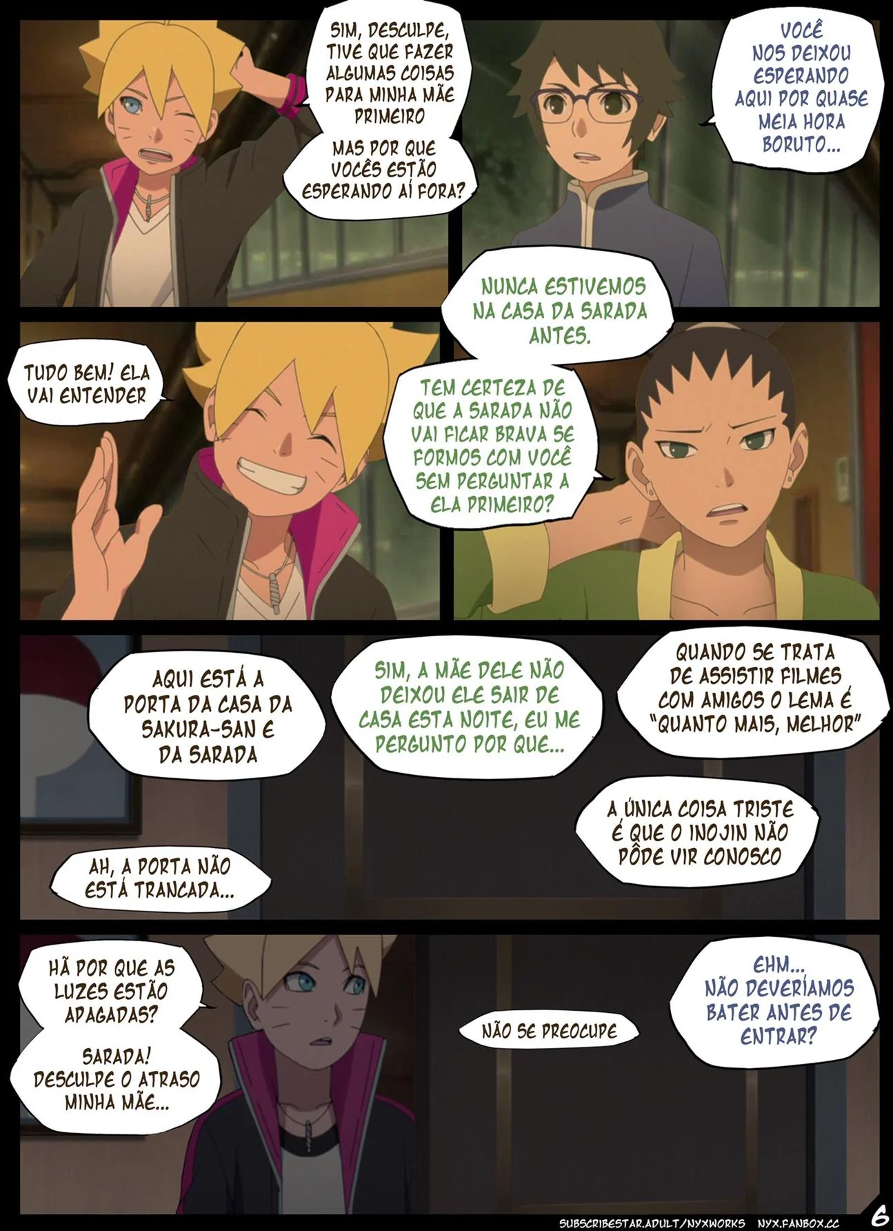 Boruto e Sarada na Noite da Safadeza – HQ de Hentai Brasileiro