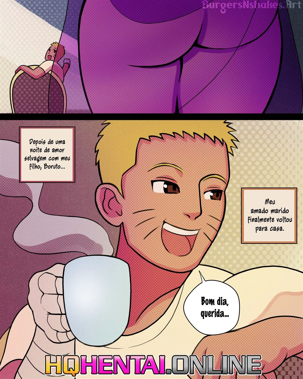 Boruto Flagrado pela Mãe na Punheta – Hentai HQ Brasileiro