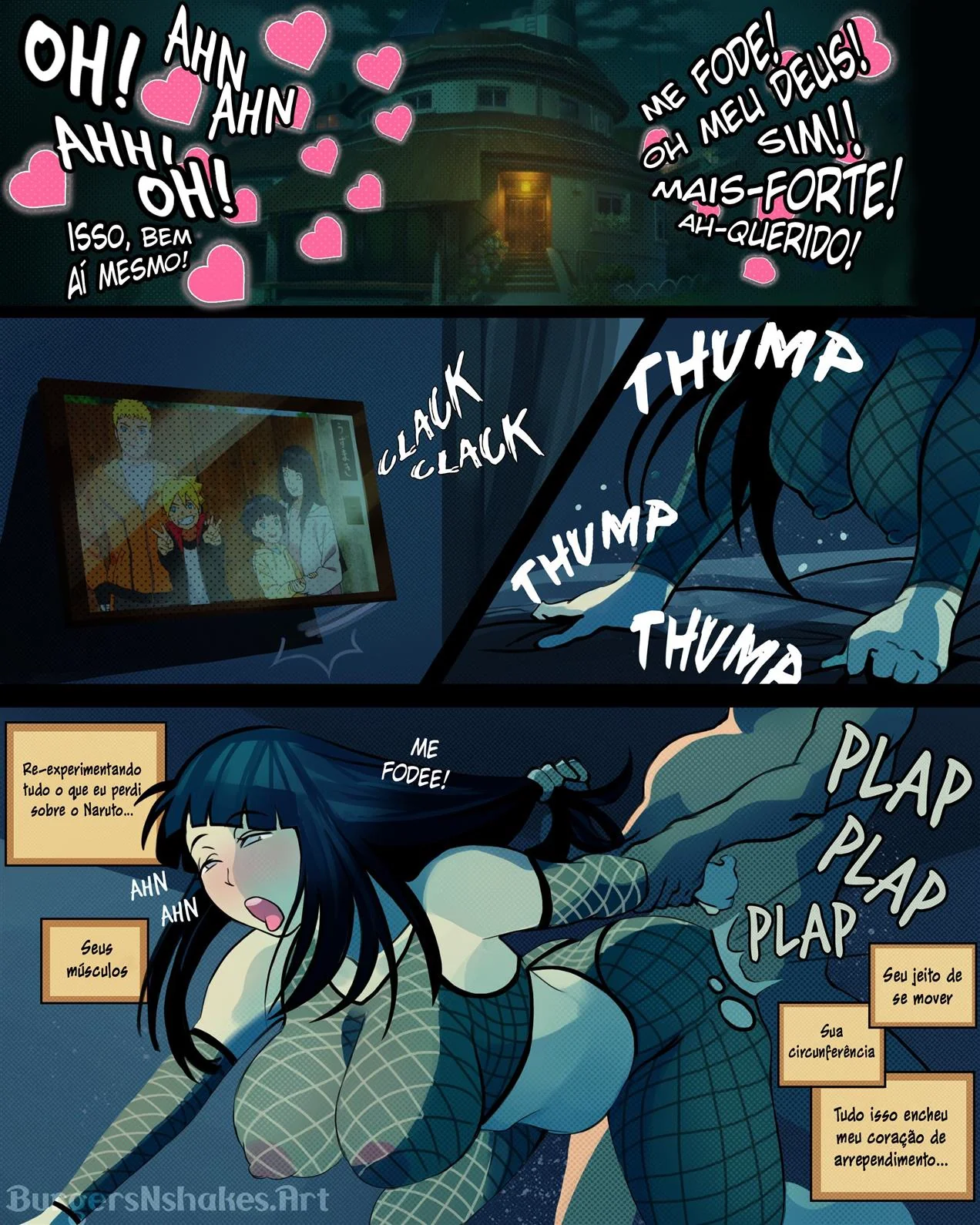 Boruto Flagrado pela Mãe na Punheta – Hentai HQ Brasileiro