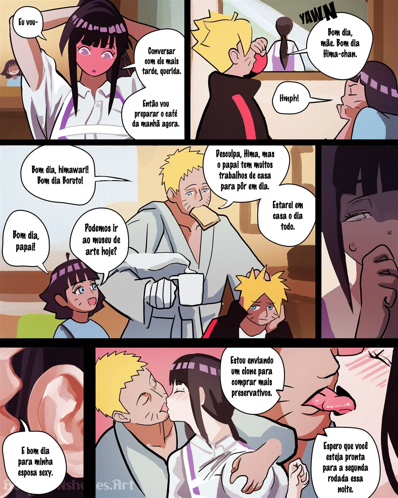 Boruto Flagrado pela Mãe na Punheta – Hentai HQ Brasileiro