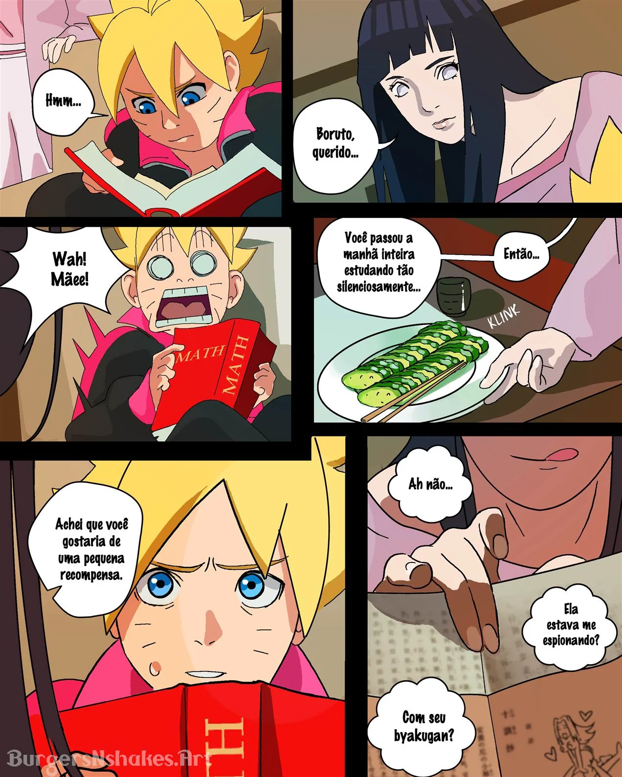 Boruto Flagrado pela Mãe na Punheta – Hentai HQ Brasileiro
