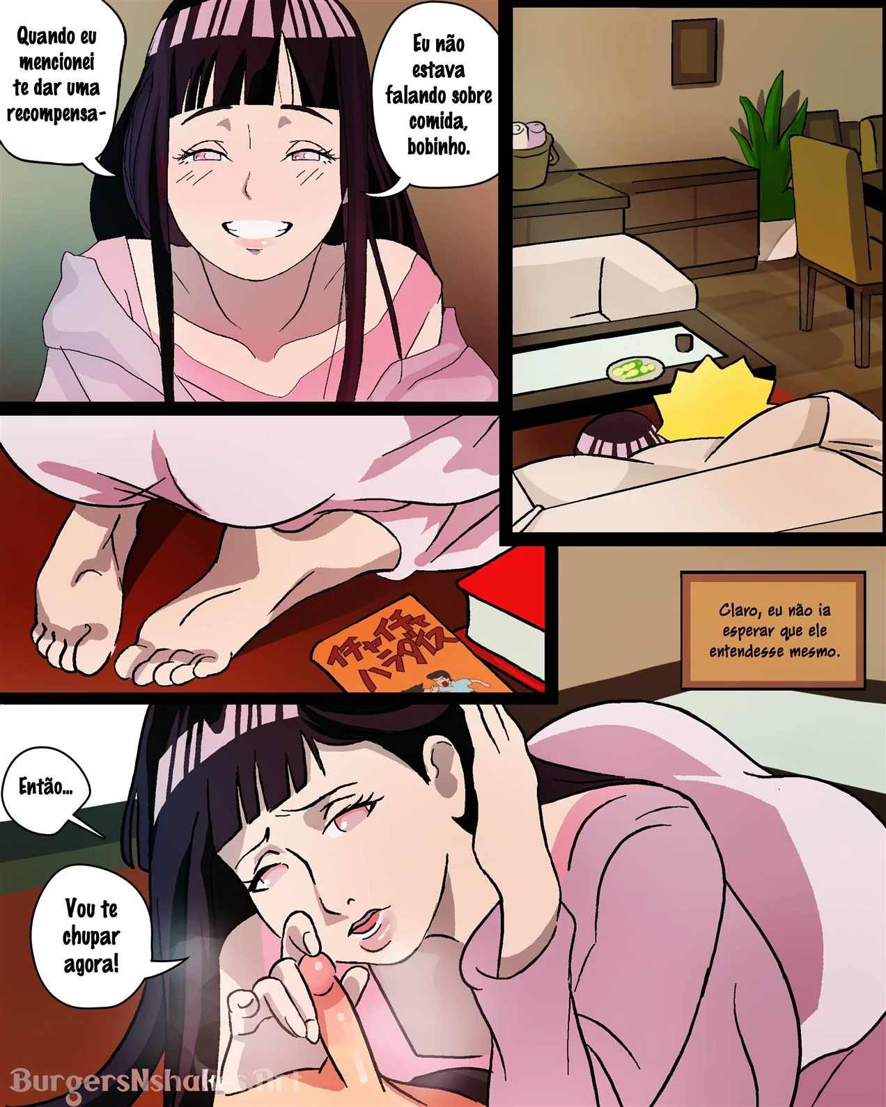 Boruto Flagrado pela Mãe na Punheta – Hentai HQ Brasileiro