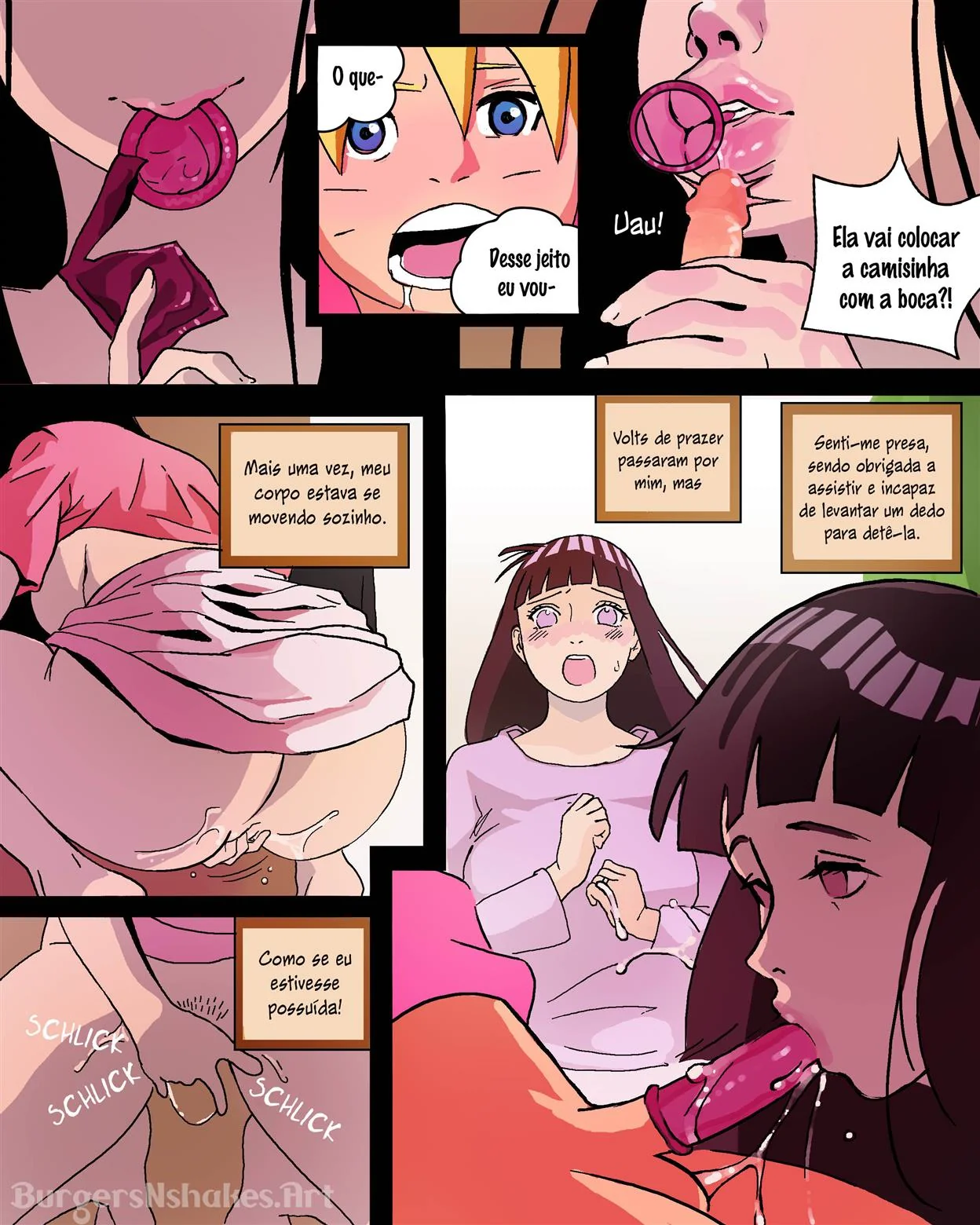 Boruto Flagrado pela Mãe na Punheta – Hentai HQ Brasileiro