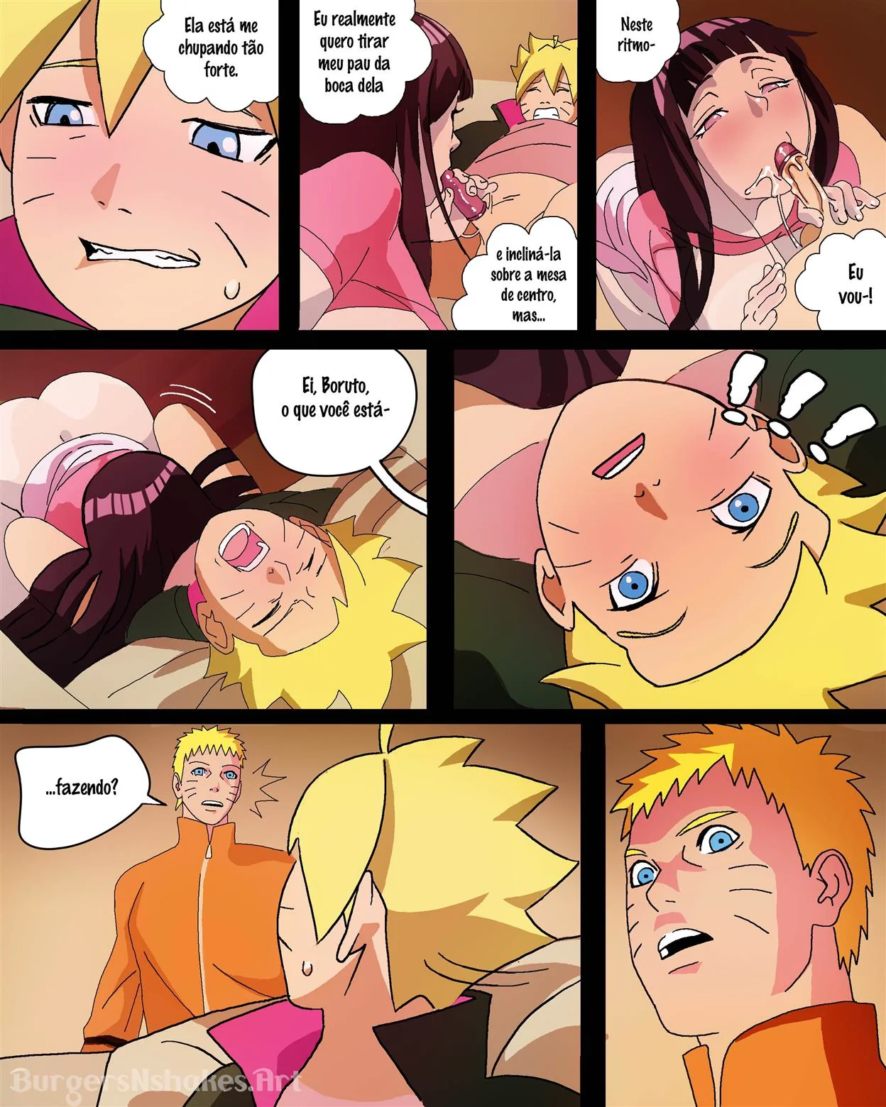 Boruto Flagrado pela Mãe na Punheta – Hentai HQ Brasileiro