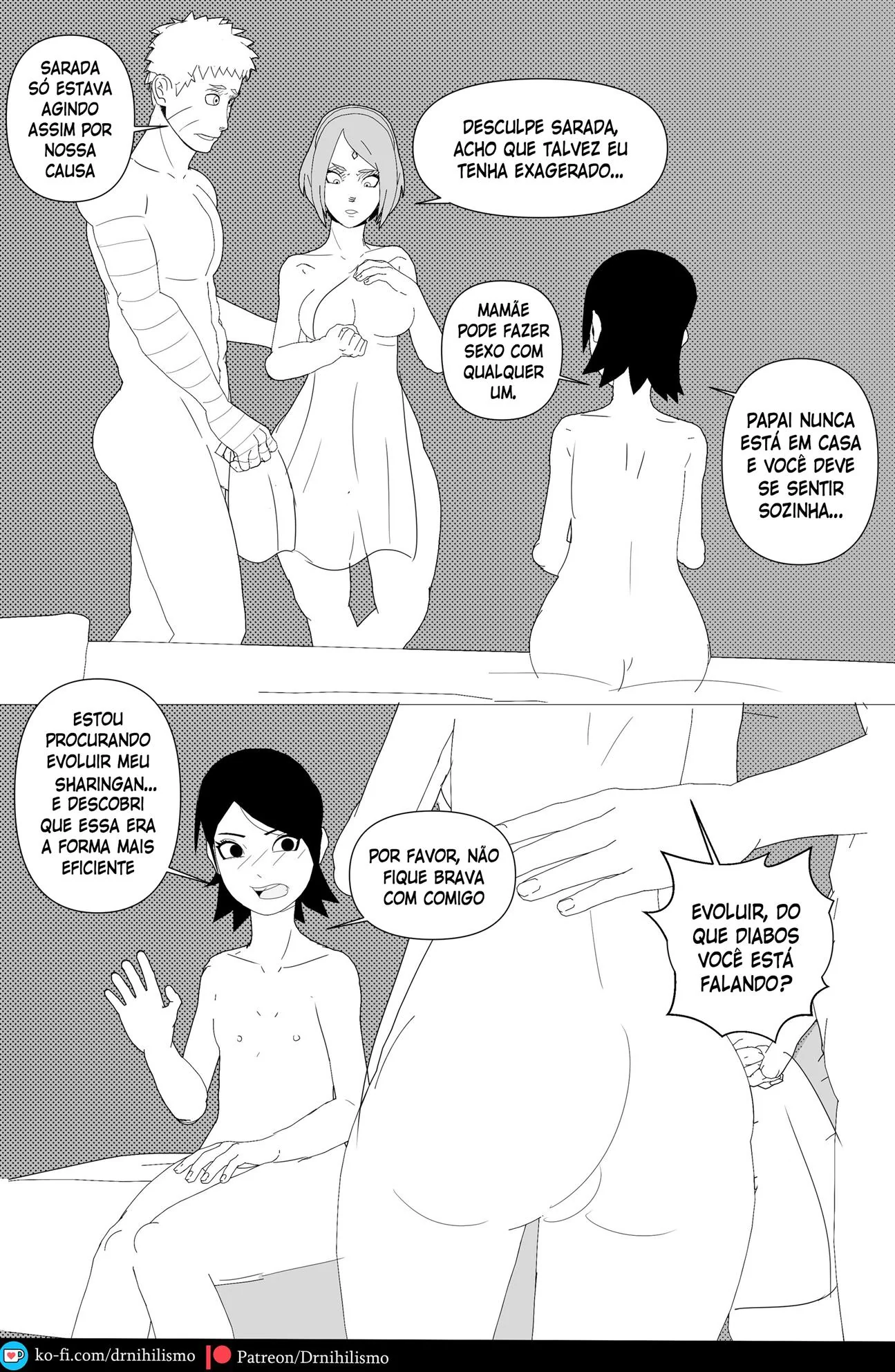 Sarada e seu Mangekyo Sharingan: A piranha bucetuda do clã Uchiha” em Hentai HQ