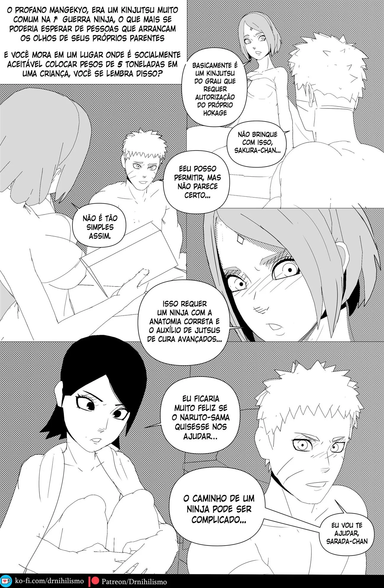 Sarada e seu Mangekyo Sharingan: A piranha bucetuda do clã Uchiha” em Hentai HQ