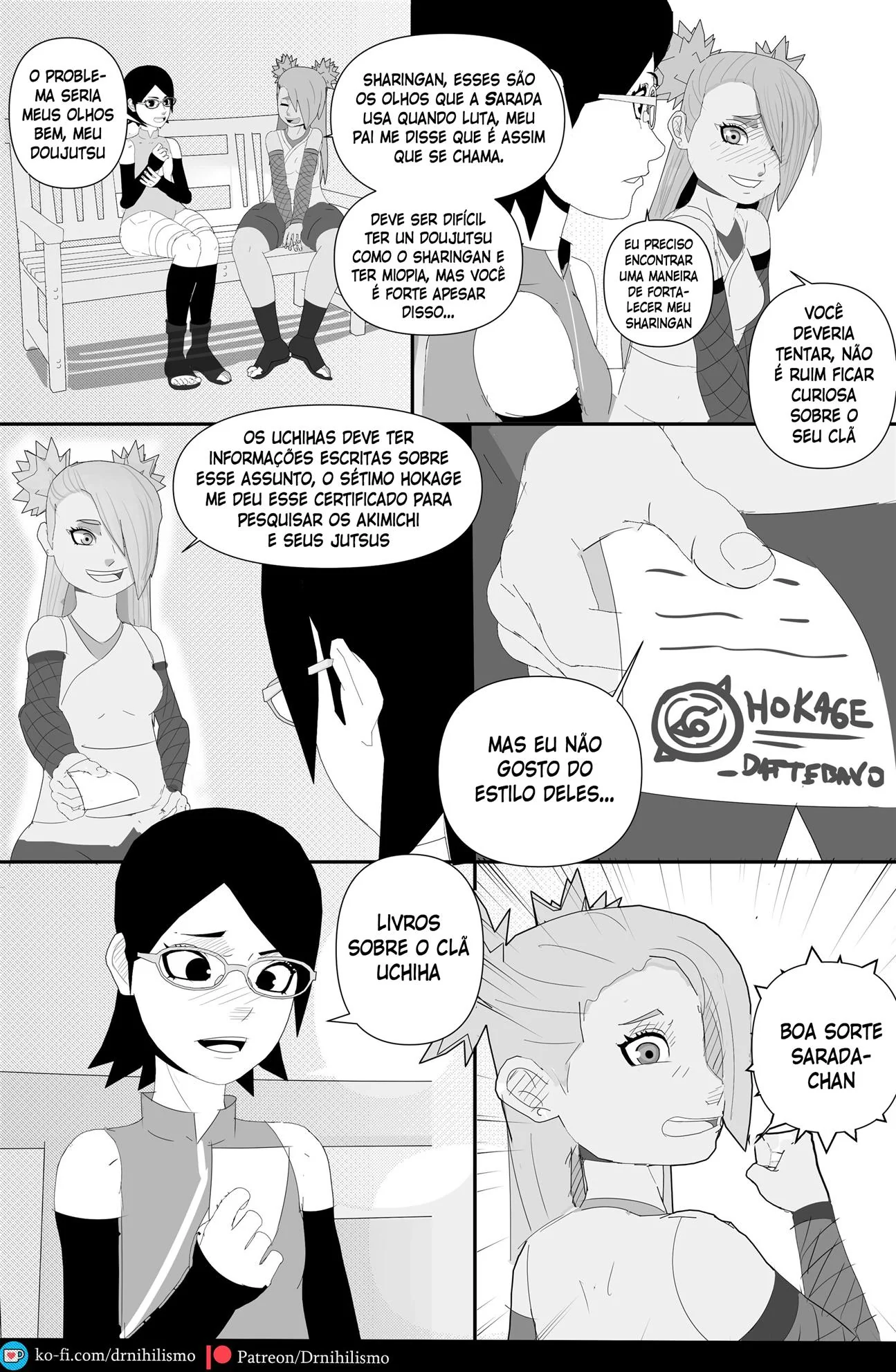 Sarada e seu Mangekyo Sharingan: A piranha bucetuda do clã Uchiha” em Hentai HQ