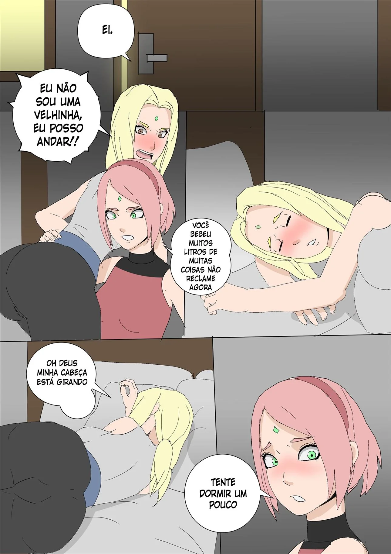 Sarada em busca do Mangekyo Sharingan: Piranha fazendo atos obscenos em HQ Hentai HQ Brasileiro