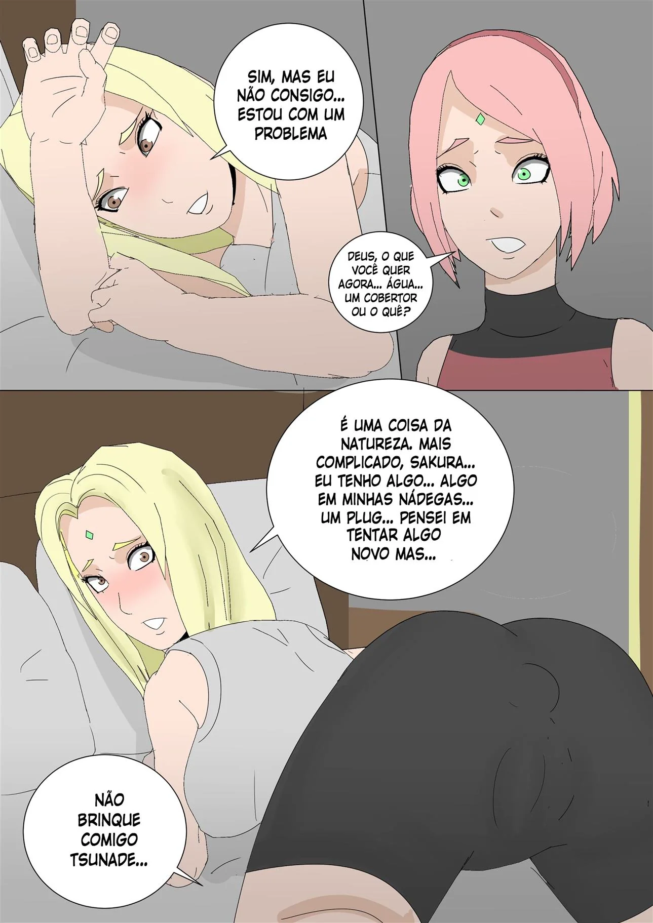 Sarada em busca do Mangekyo Sharingan: Piranha fazendo atos obscenos em HQ Hentai HQ Brasileiro