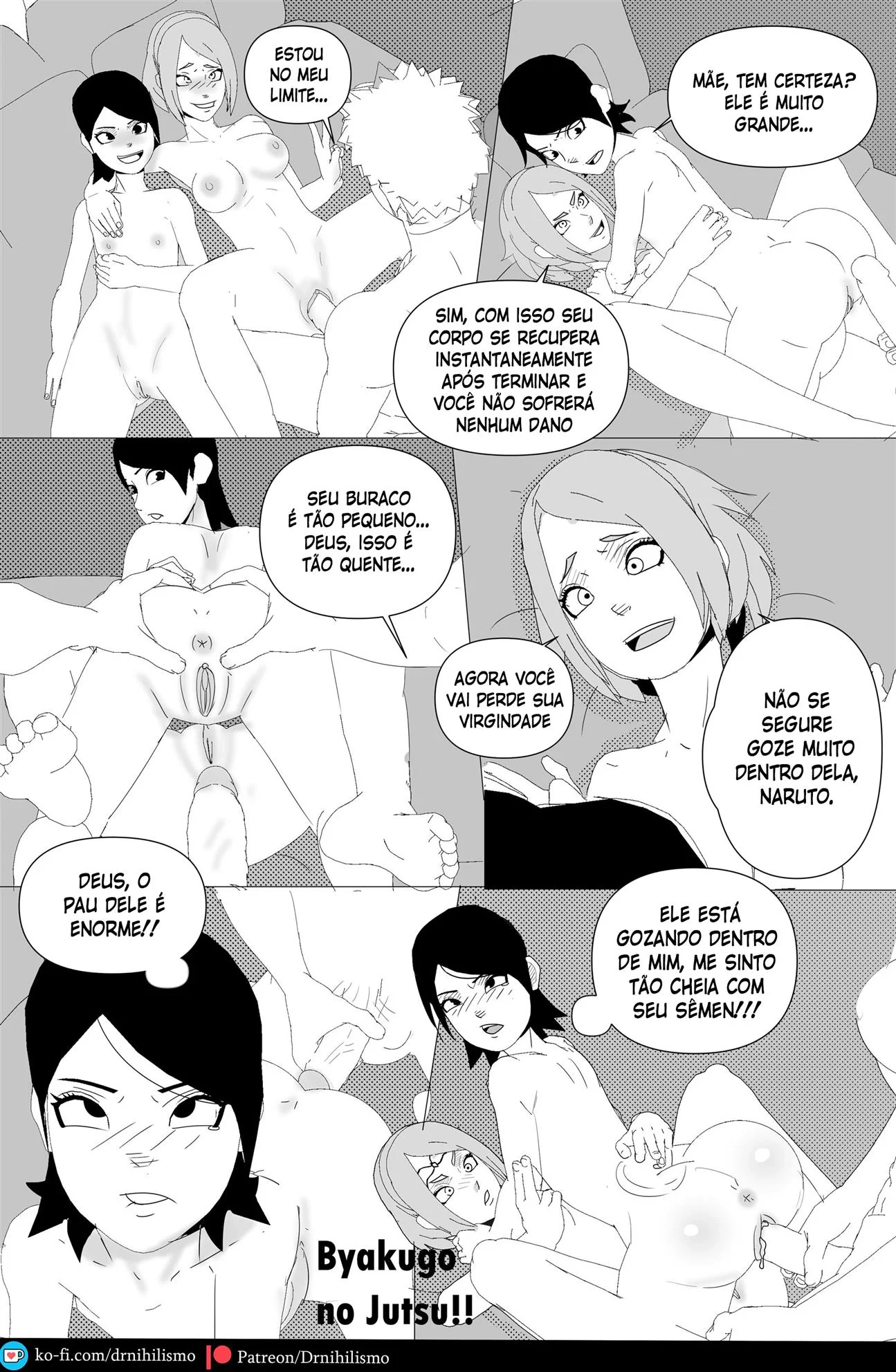 Sarada e seu Mangekyo Sharingan: A piranha bucetuda do clã Uchiha” em Hentai HQ
