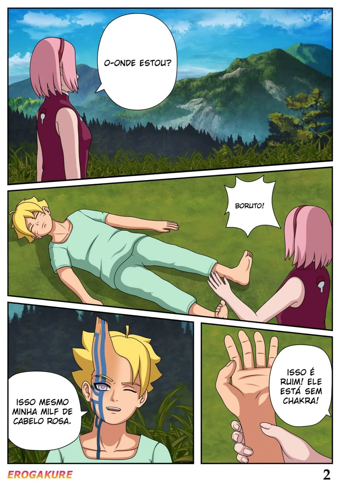 Boruto Piranha: Kimetsu no Yaiba Kanae – Boruto numa Dimensão de Pica e Buceta em HQ Brasileiro